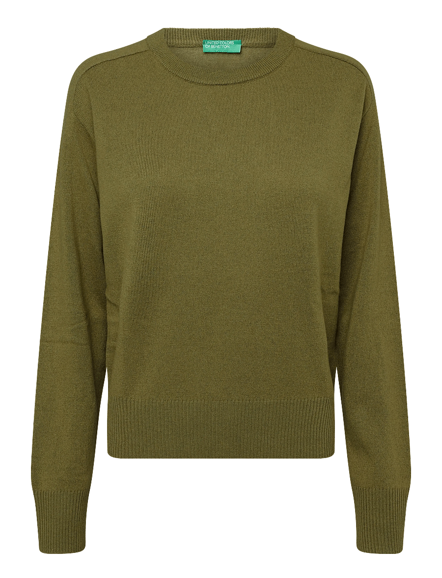 United Colors of Benetton - SWEATER L/S - striktrøjer - green - 0