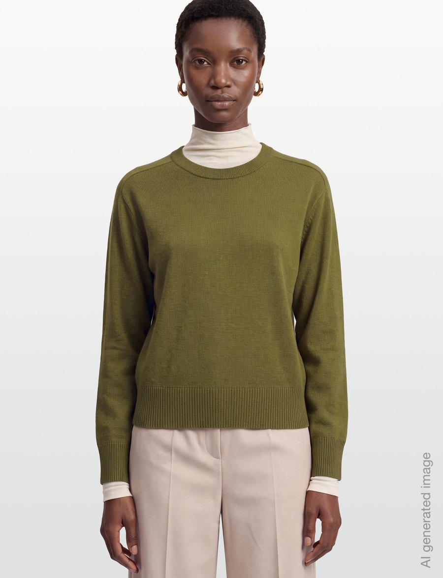 United Colors of Benetton - SWEATER L/S - kampsunid - green - 3
