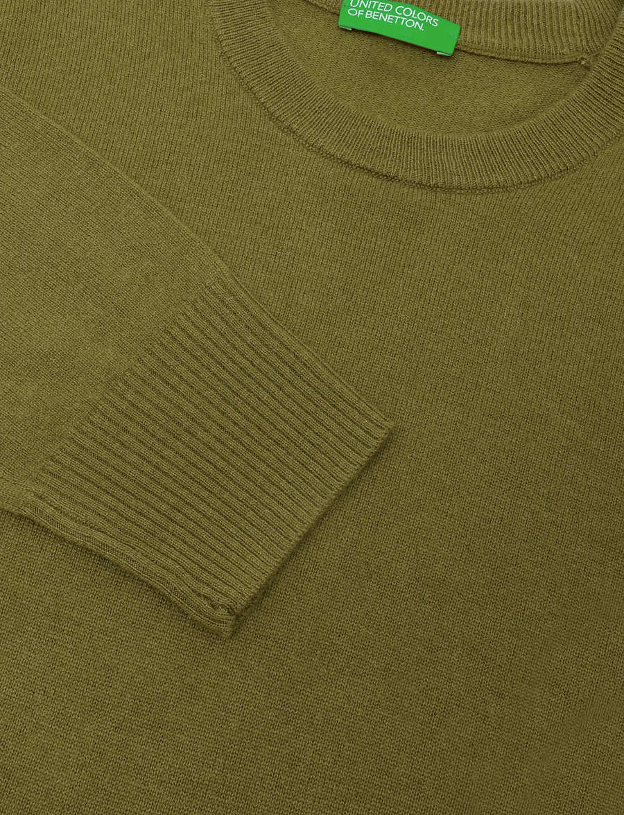 United Colors of Benetton - SWEATER L/S - striktrøjer - green - 2
