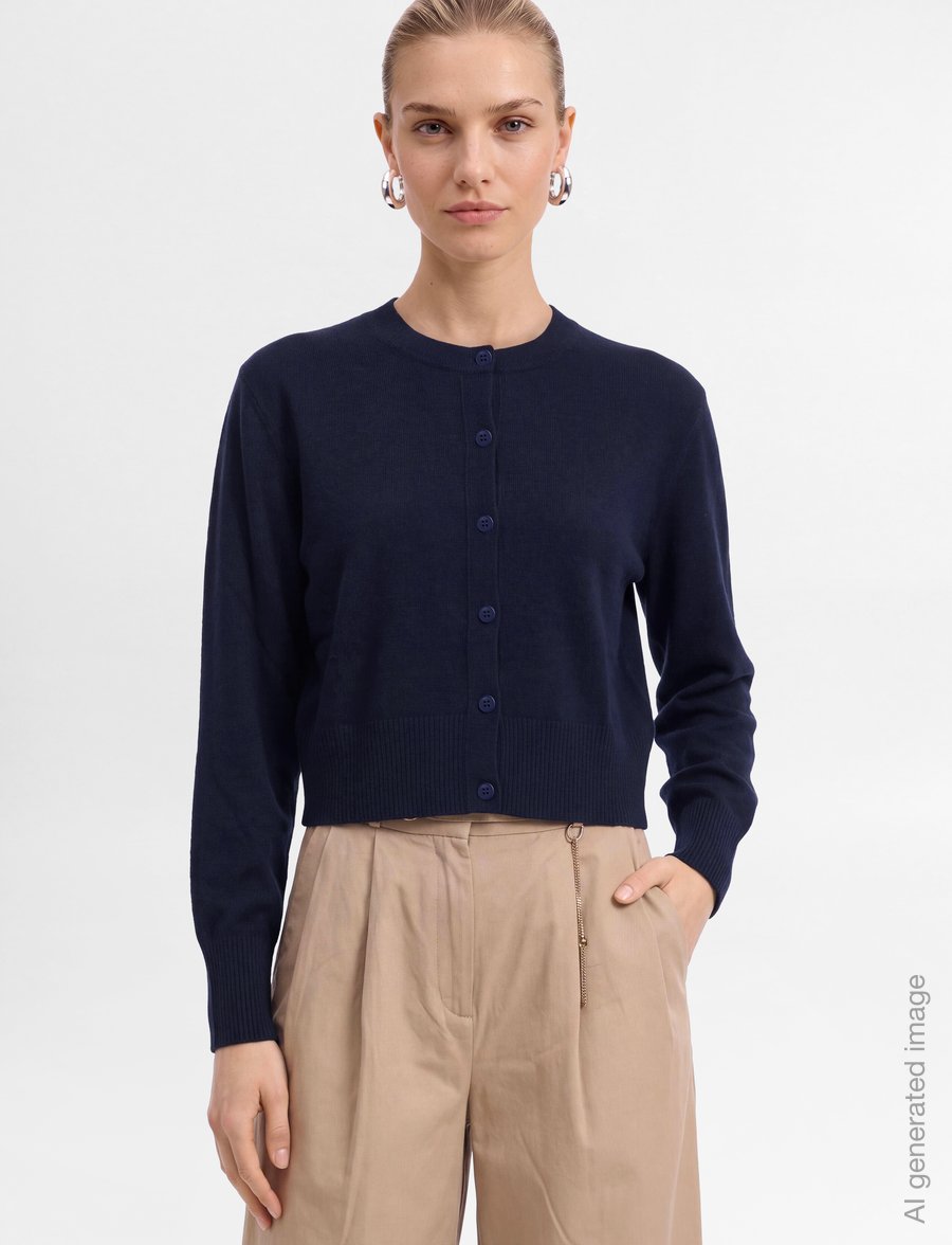 United Colors of Benetton - L/S SWEATER - strickjacken - blue - 3