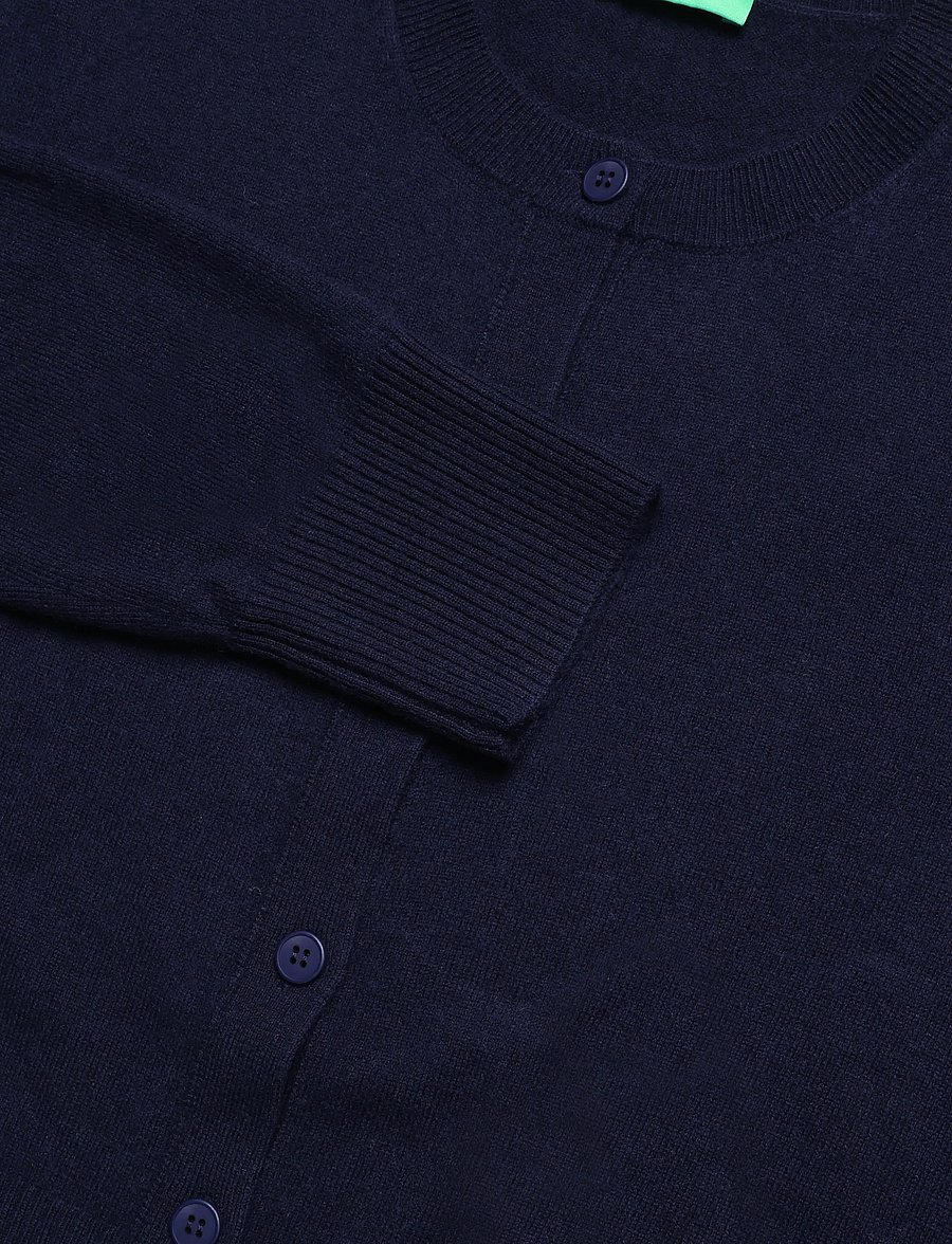 United Colors of Benetton - L/S SWEATER - kardiganid - blue - 2