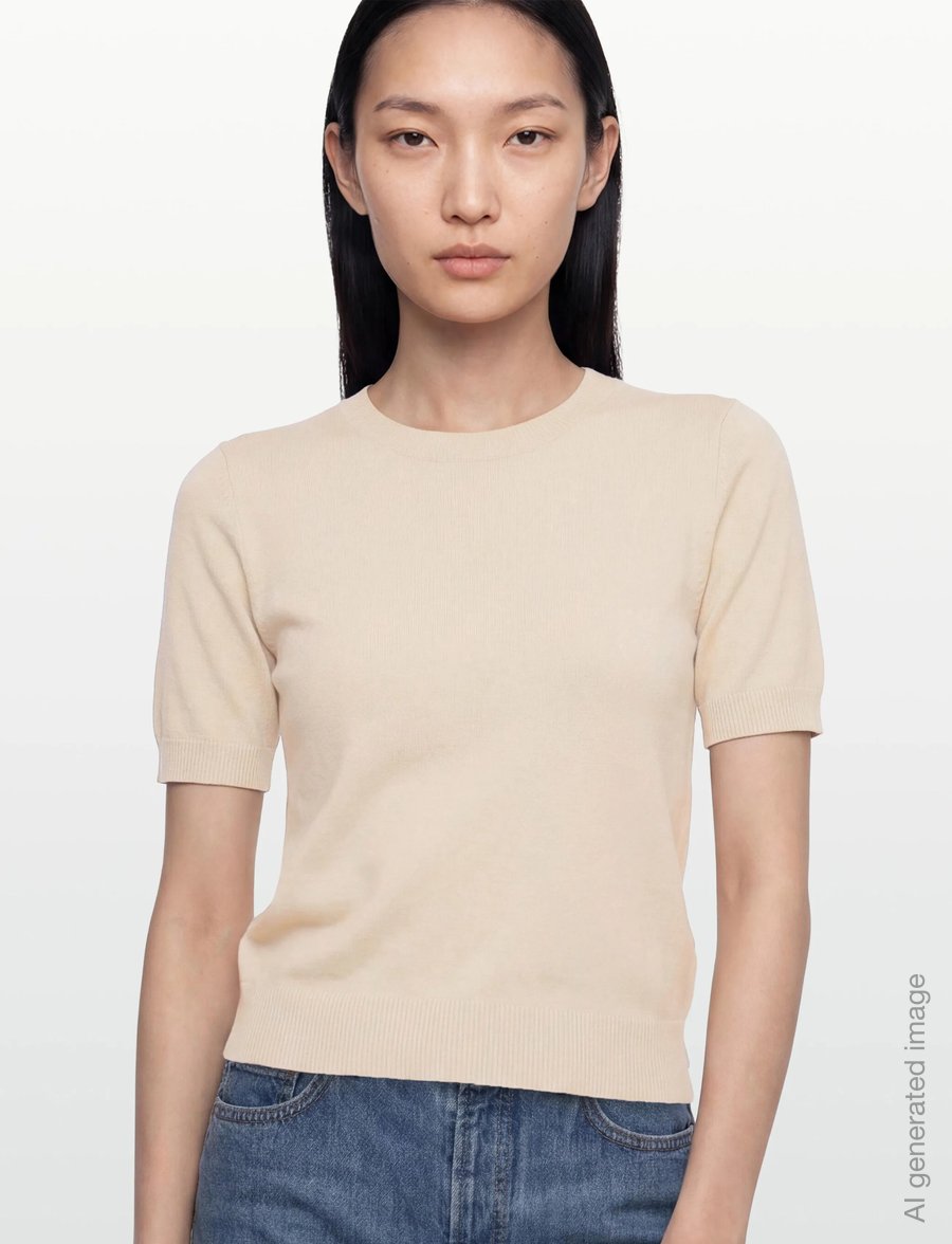 United Colors of Benetton - SWEATER - t-shirts - beige - 3