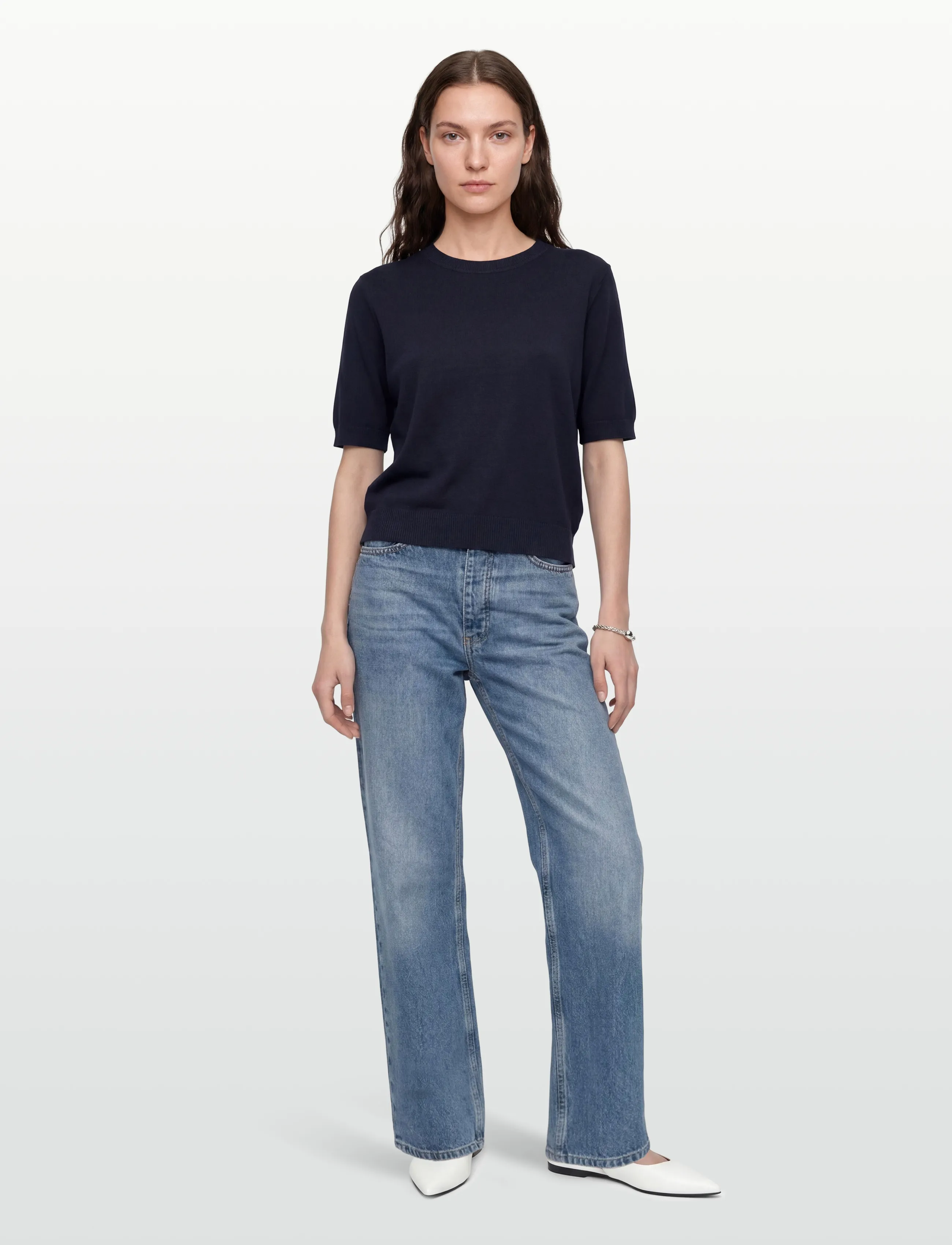 United Colors of Benetton Sweater, S, Navy, Strik > Trøjer, Dame