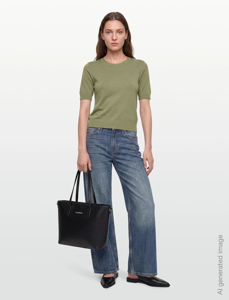 United Colors of Benetton - SWEATER - t-shirts - green - 0