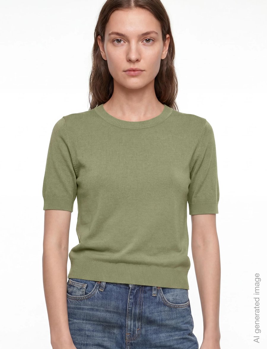 United Colors of Benetton - SWEATER - t-shirts - green - 3