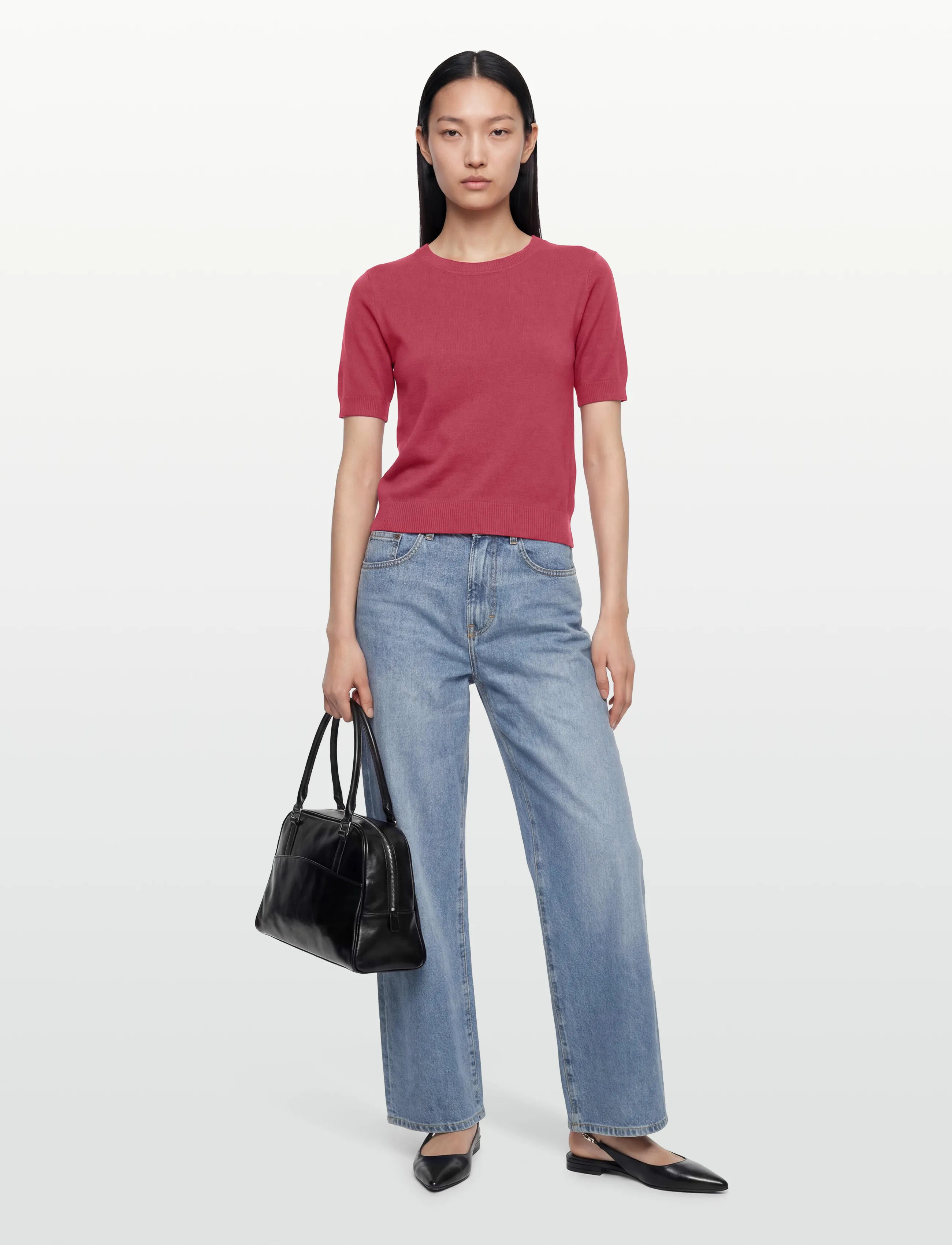 United Colors of Benetton Sweater, M, Red, Strik > Trøjer, Dame