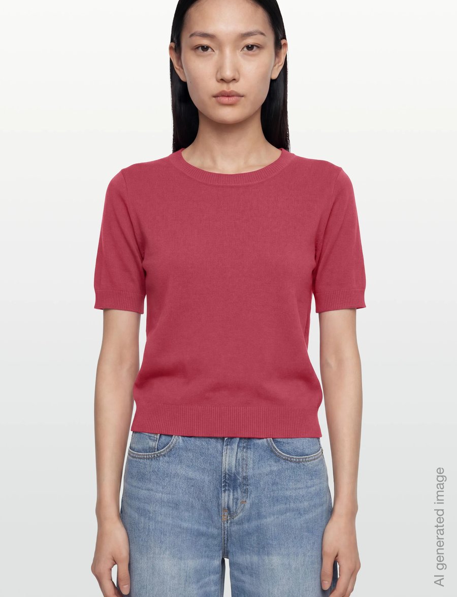 United Colors of Benetton - SWEATER - t-särgid - red - 3