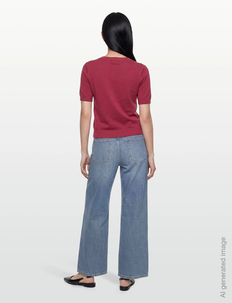 United Colors of Benetton - SWEATER - t-särgid - red - 4