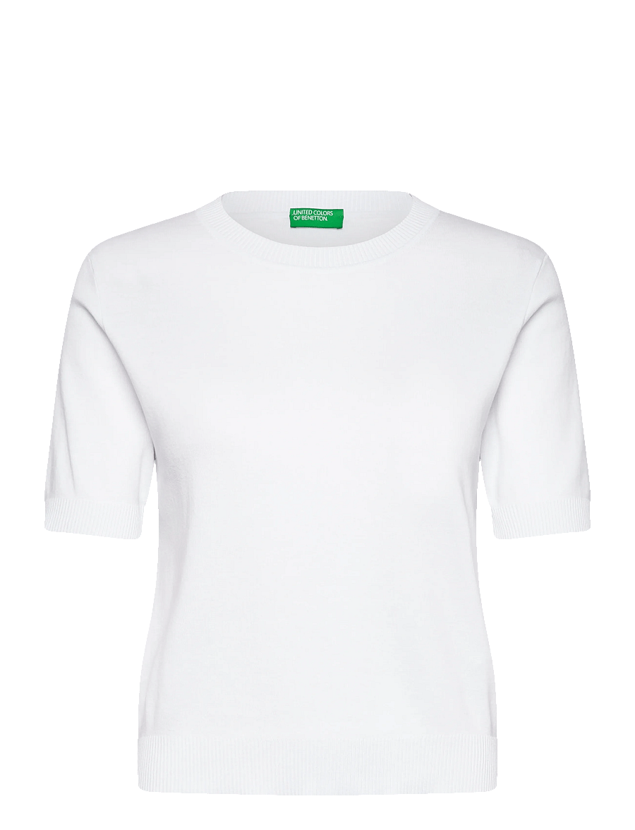 United Colors of Benetton - SWEATER - t-shirts - white - 1