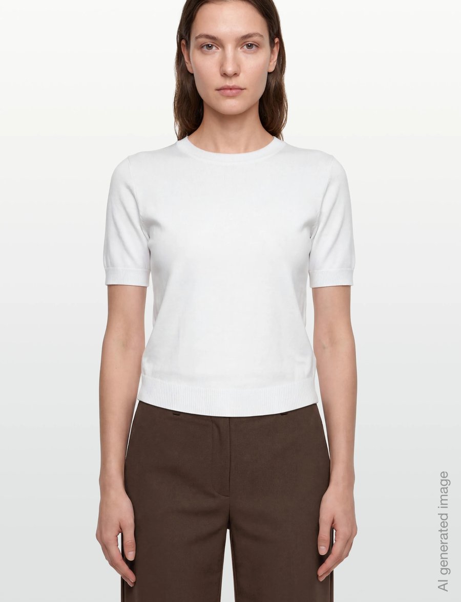 United Colors of Benetton - SWEATER - t-shirts - white - 3