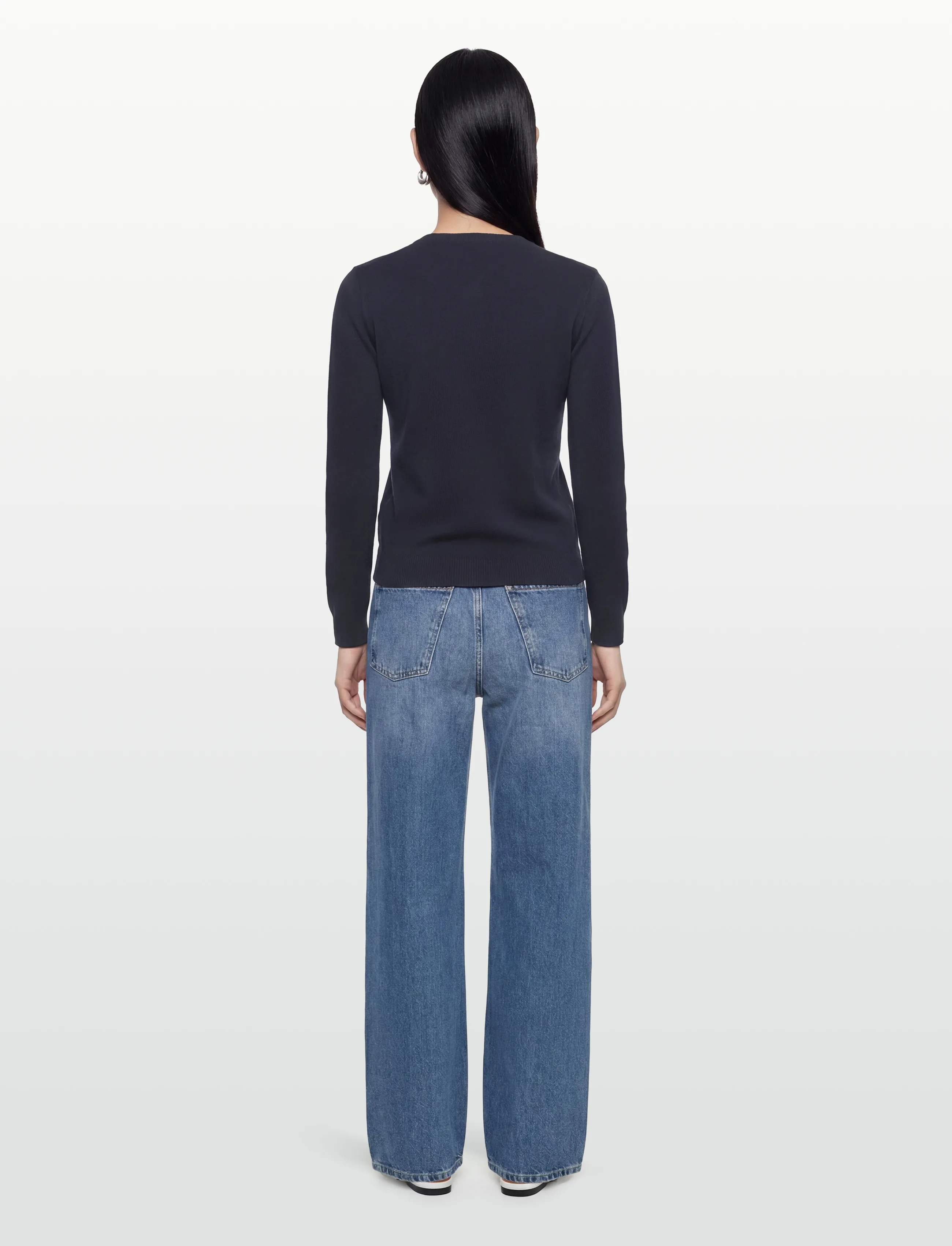 United Colors of Benetton - L/S SWEATER - cardigans - blue - 4