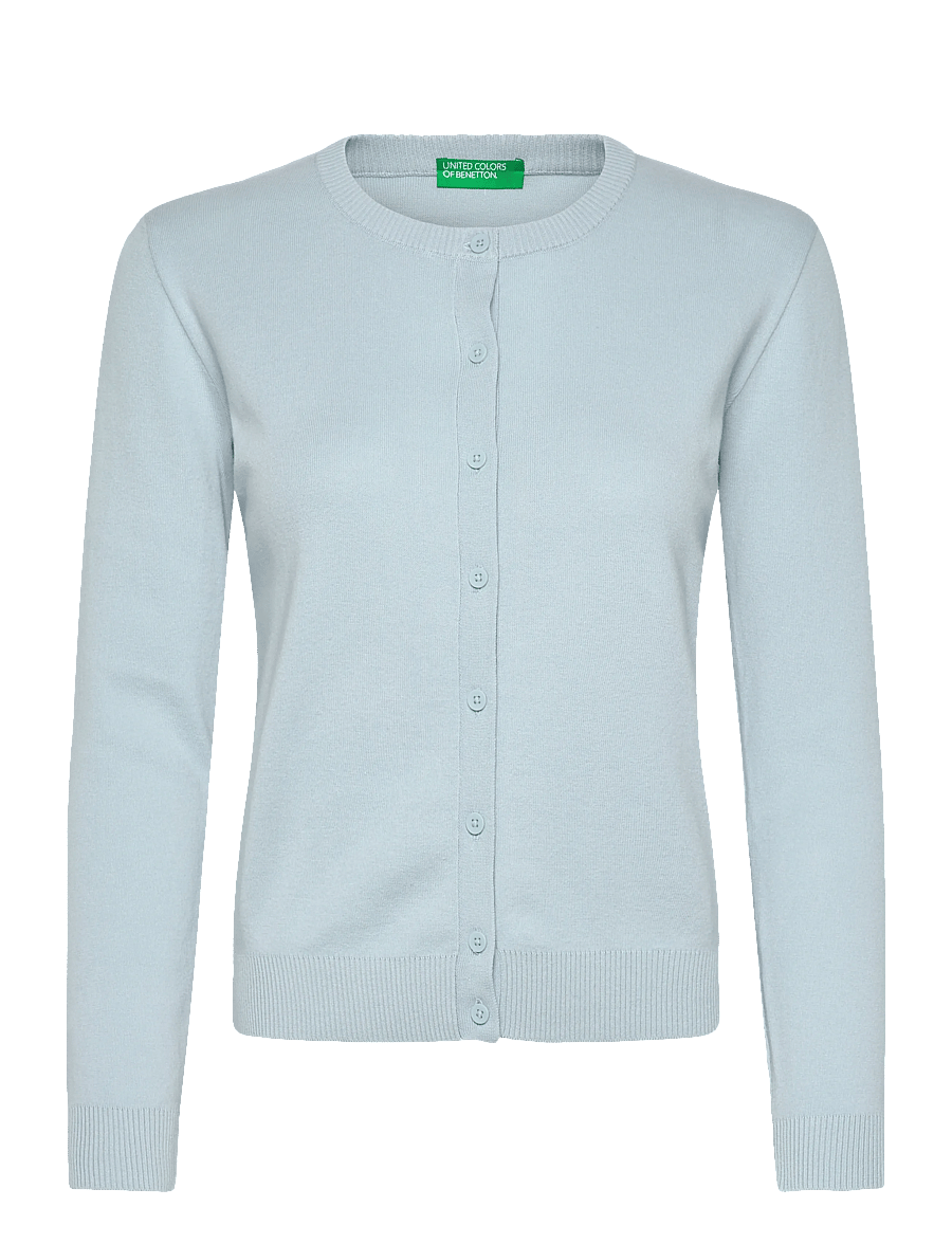 United Colors of Benetton - L/S SWEATER - cardigans - blue - 1