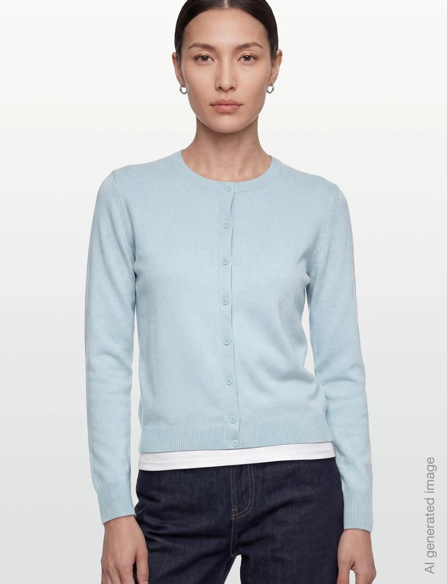United Colors of Benetton - L/S SWEATER - cardigans - blue - 3