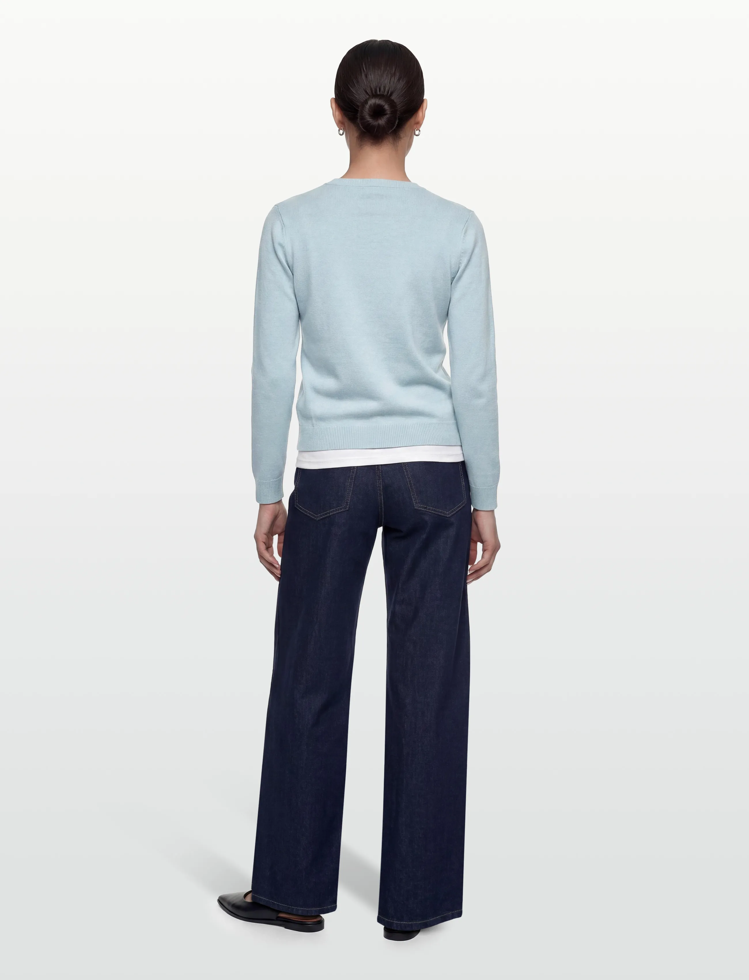 United Colors of Benetton - L/S SWEATER - cardigans - blue - 4