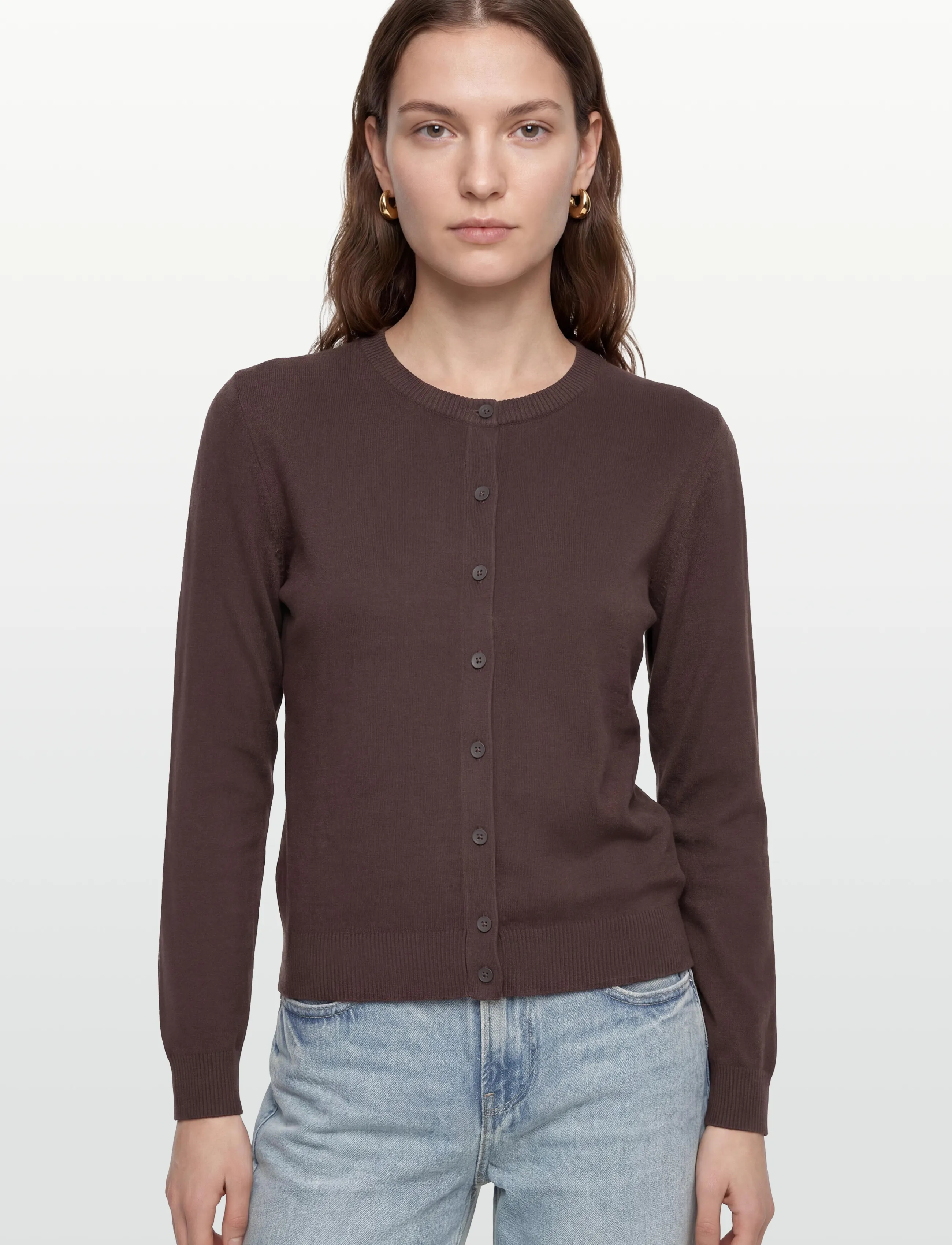United Colors of Benetton - L/S SWEATER - cardigans - brown - 3