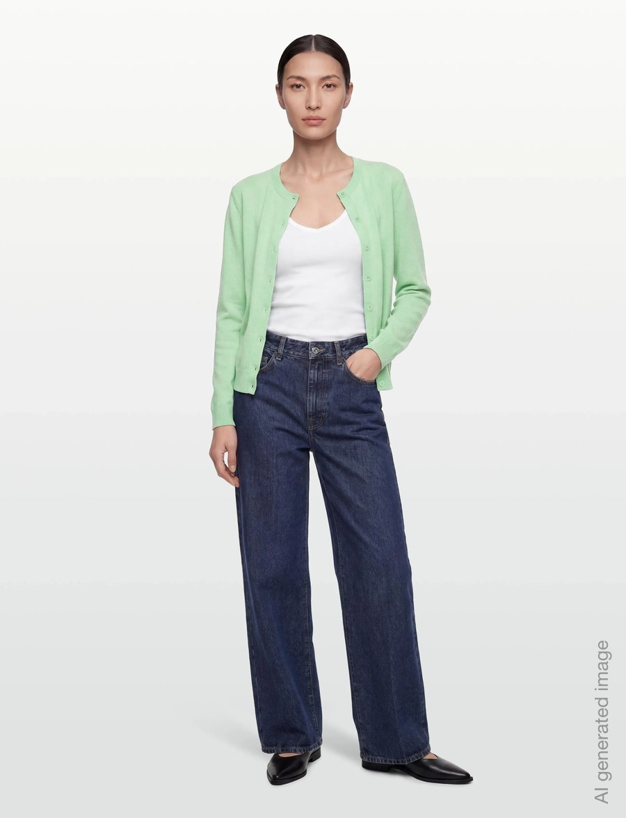 United Colors of Benetton - L/S SWEATER - cardigans - green - 0