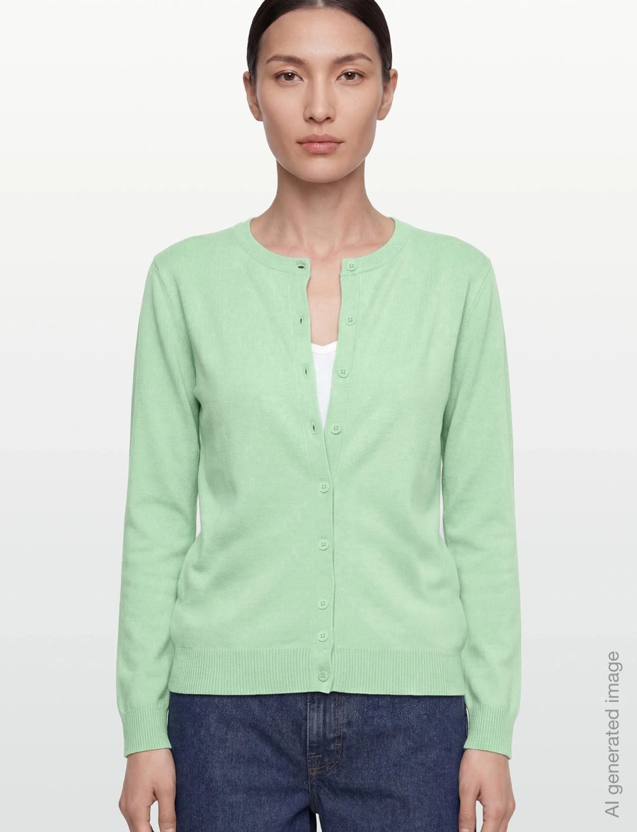 United Colors of Benetton - L/S SWEATER - cardigans - green - 3