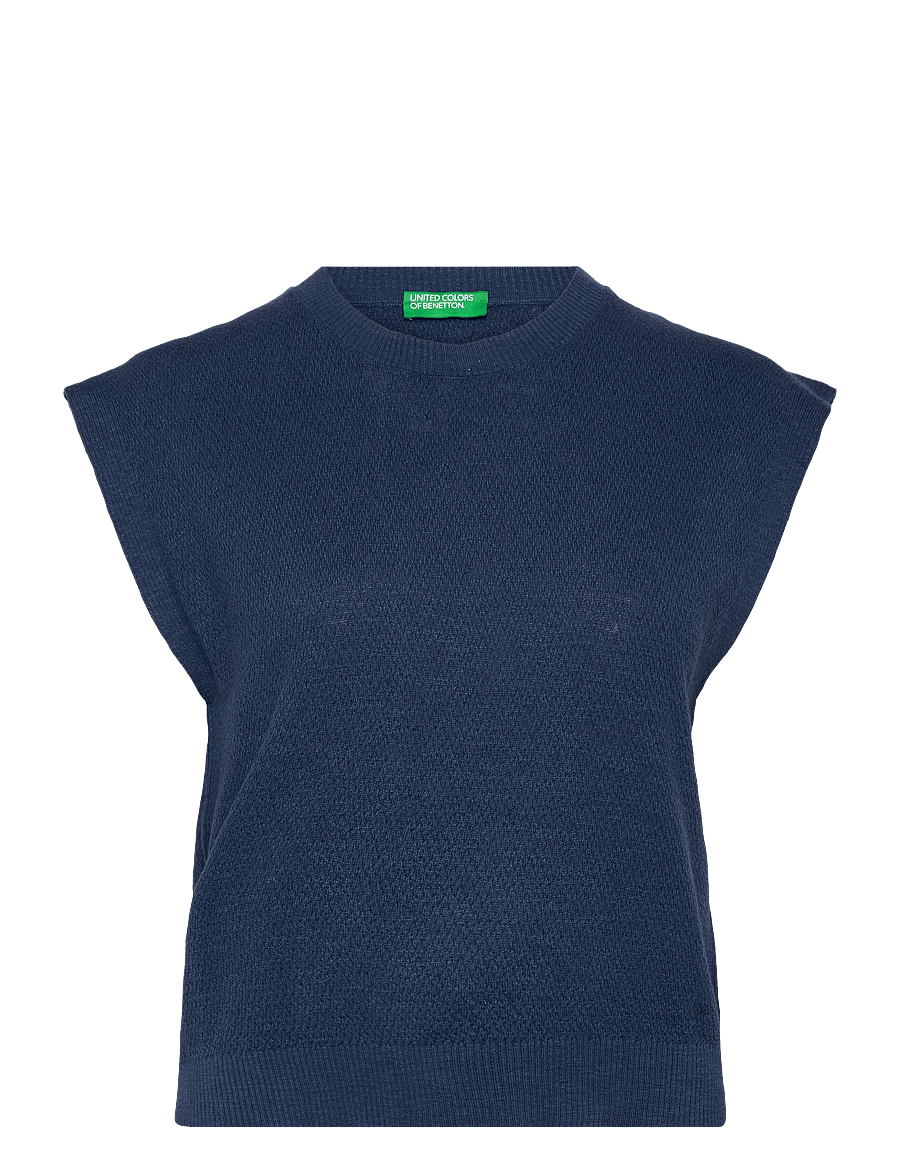 United Colors of Benetton - SLEEVELESS SWEATER - vestes tricot - blue - 1