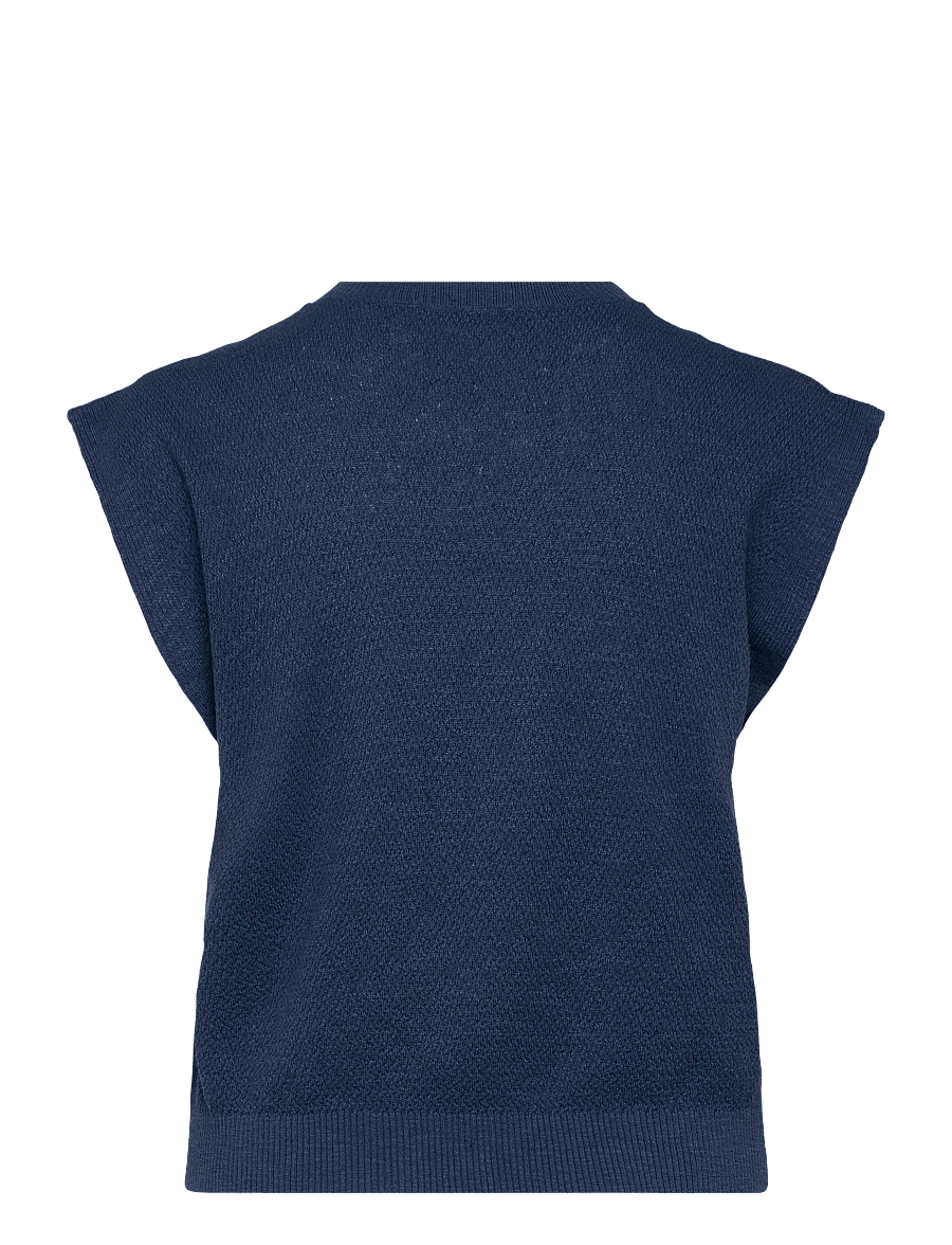 United Colors of Benetton - SLEEVELESS SWEATER - vestes tricot - blue - 2