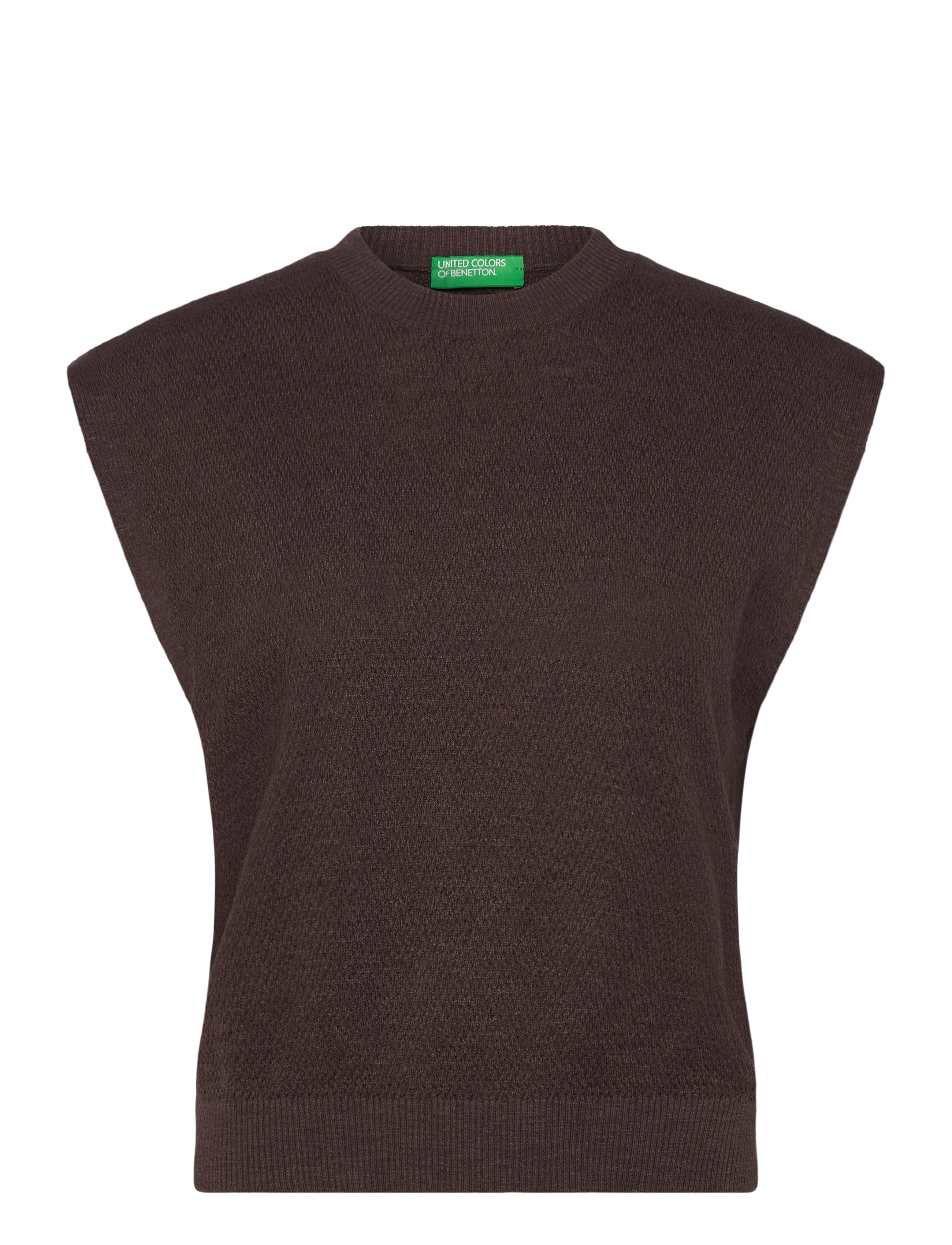 United Colors of Benetton SLEEVELESS SWEATER - Kleidung - BROWN / brown