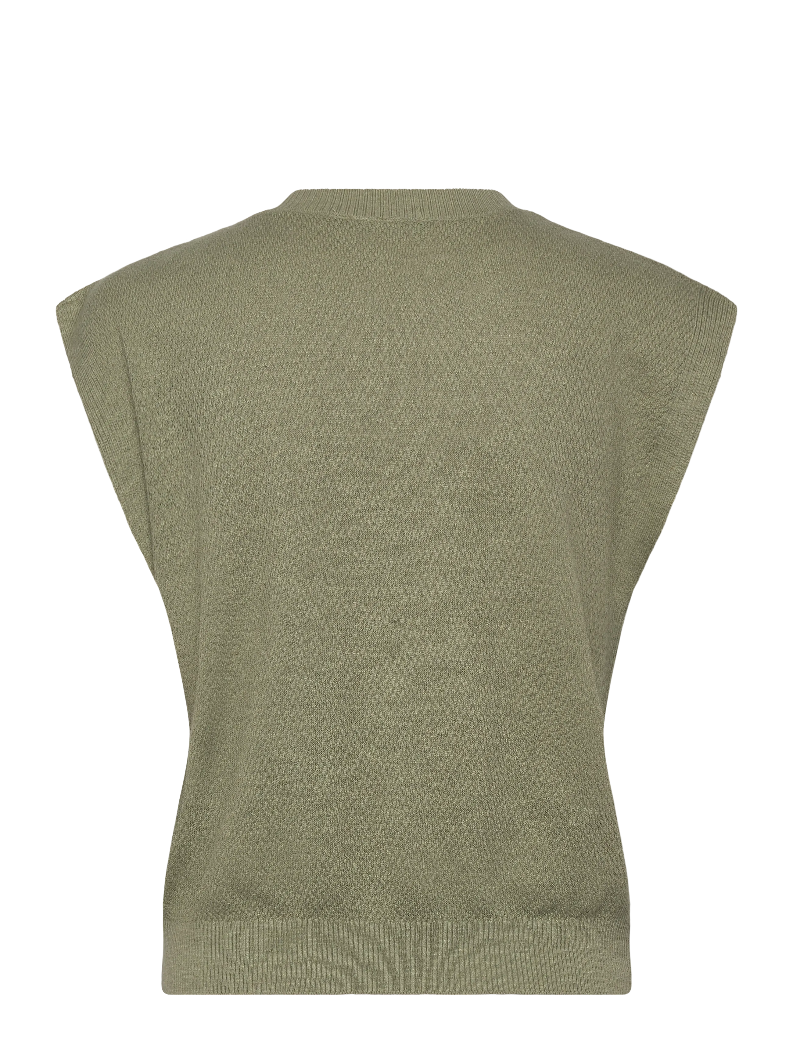 United Colors of Benetton - SLEEVELESS SWEATER - strikveste - green - 2