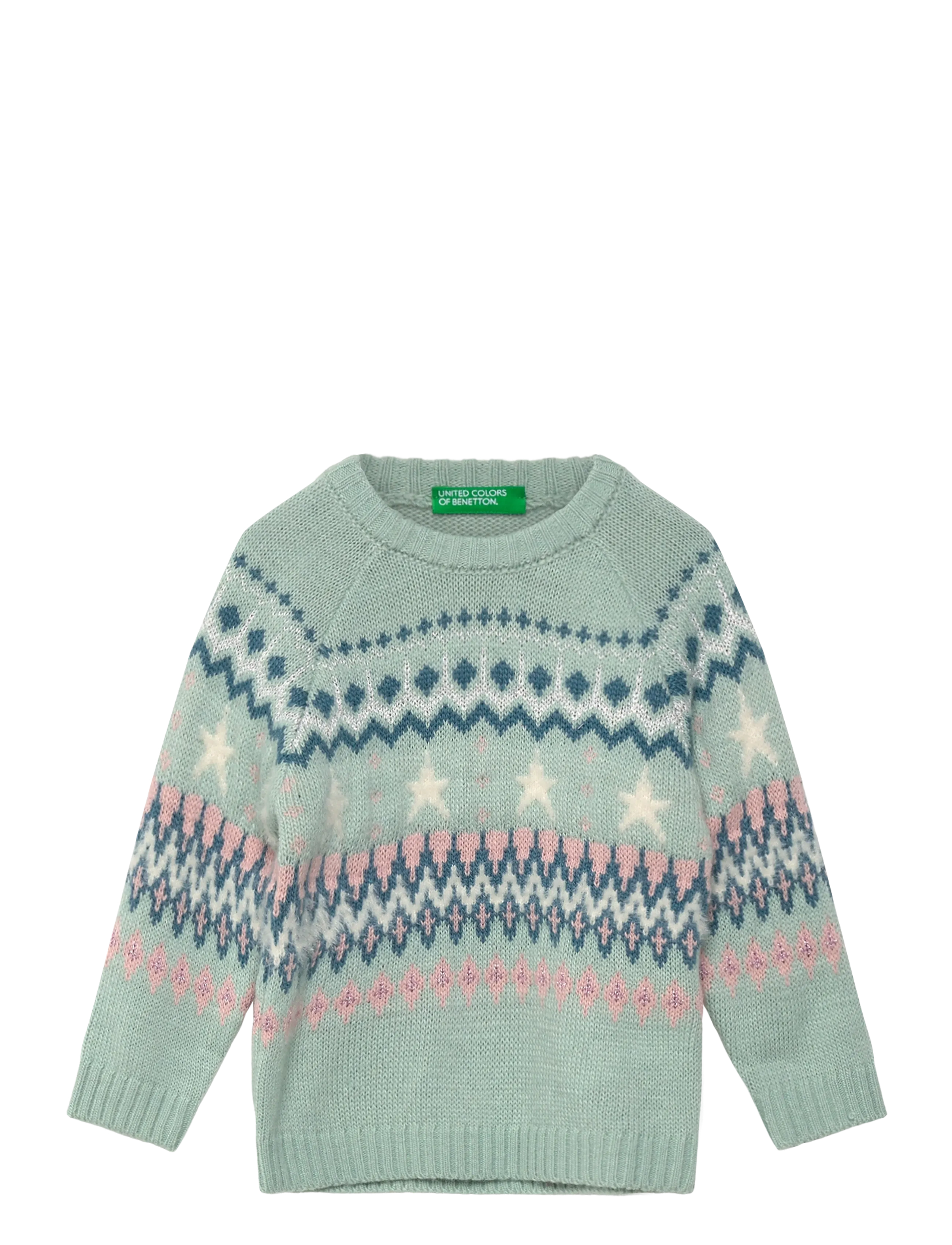 United Colors of Benetton Sweater L/S, 98, Knitwear, Grün - Pullovers, Kinder
