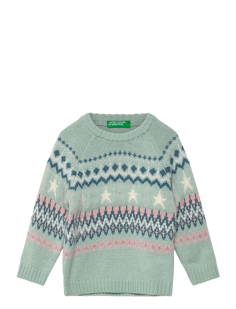 United Colors of Benetton - SWEATER L/S - stickade tröjor - green - 0