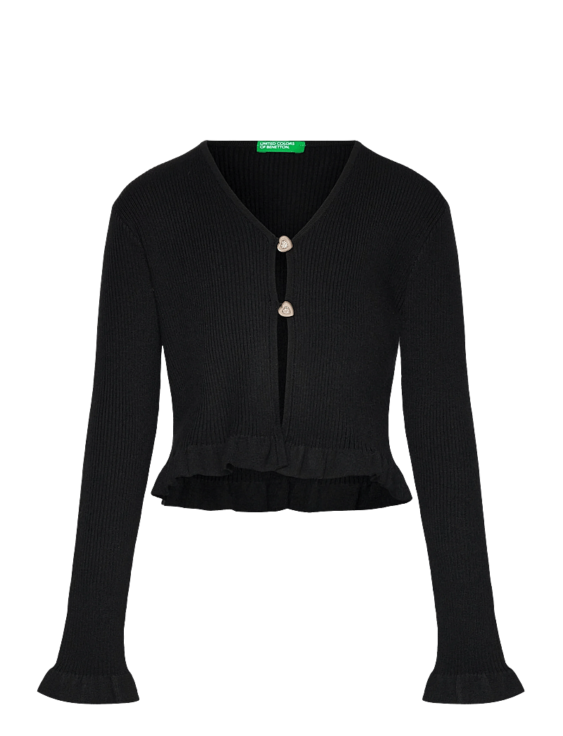 United Colors of Benetton - L/S CARDIGAN - koftor - black - 0