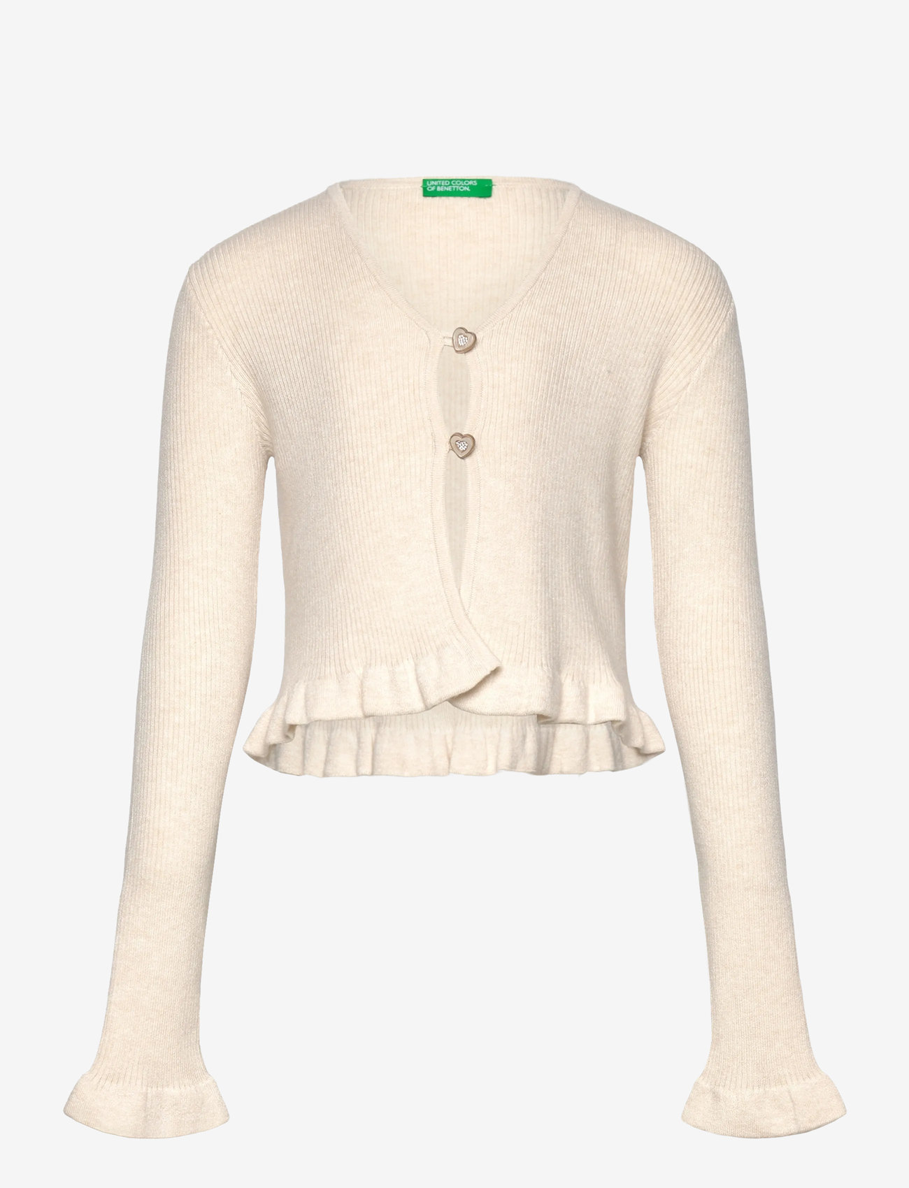 United Colors of Benetton - L/S CARDIGAN - cardigans - cream - 0