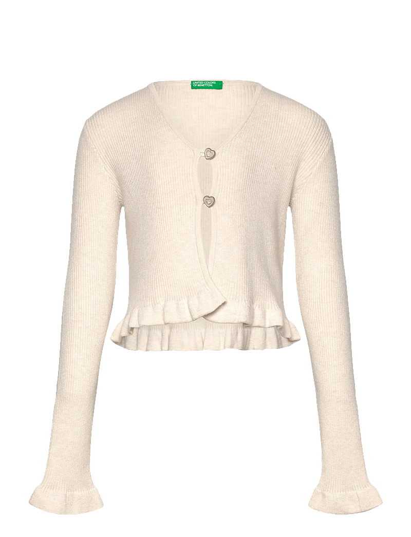 United Colors of Benetton - L/S CARDIGAN - koftor - cream - 0