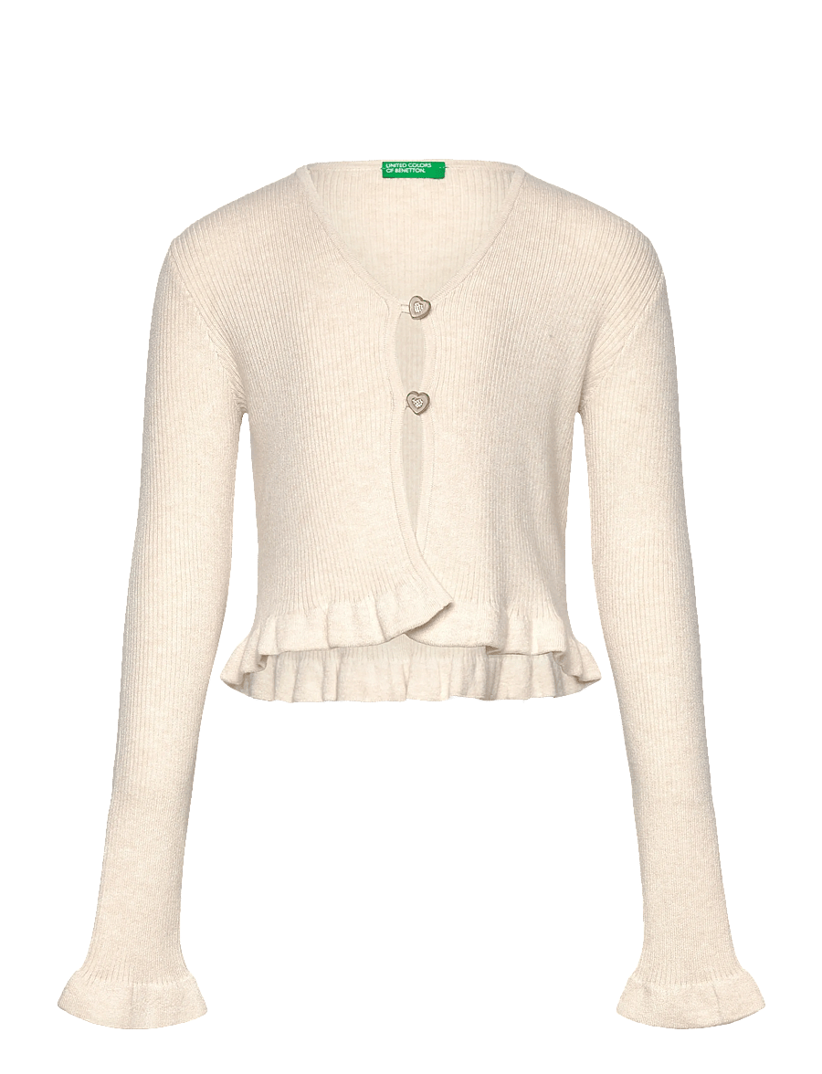 United Colors of Benetton - L/S CARDIGAN - cardigans - cream - 0