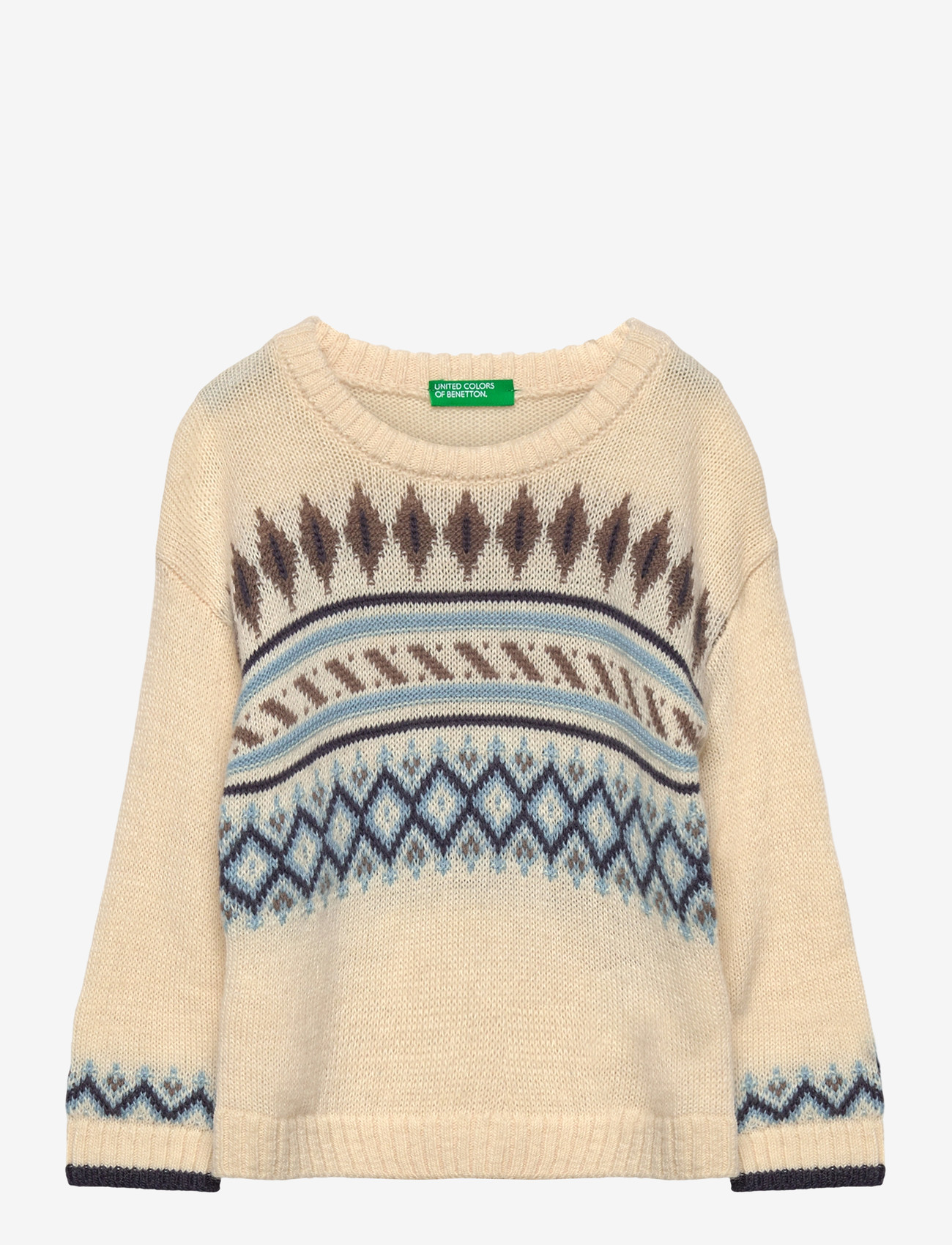 United Colors of Benetton - SWEATER L/S - stickade tröjor - beige - 0