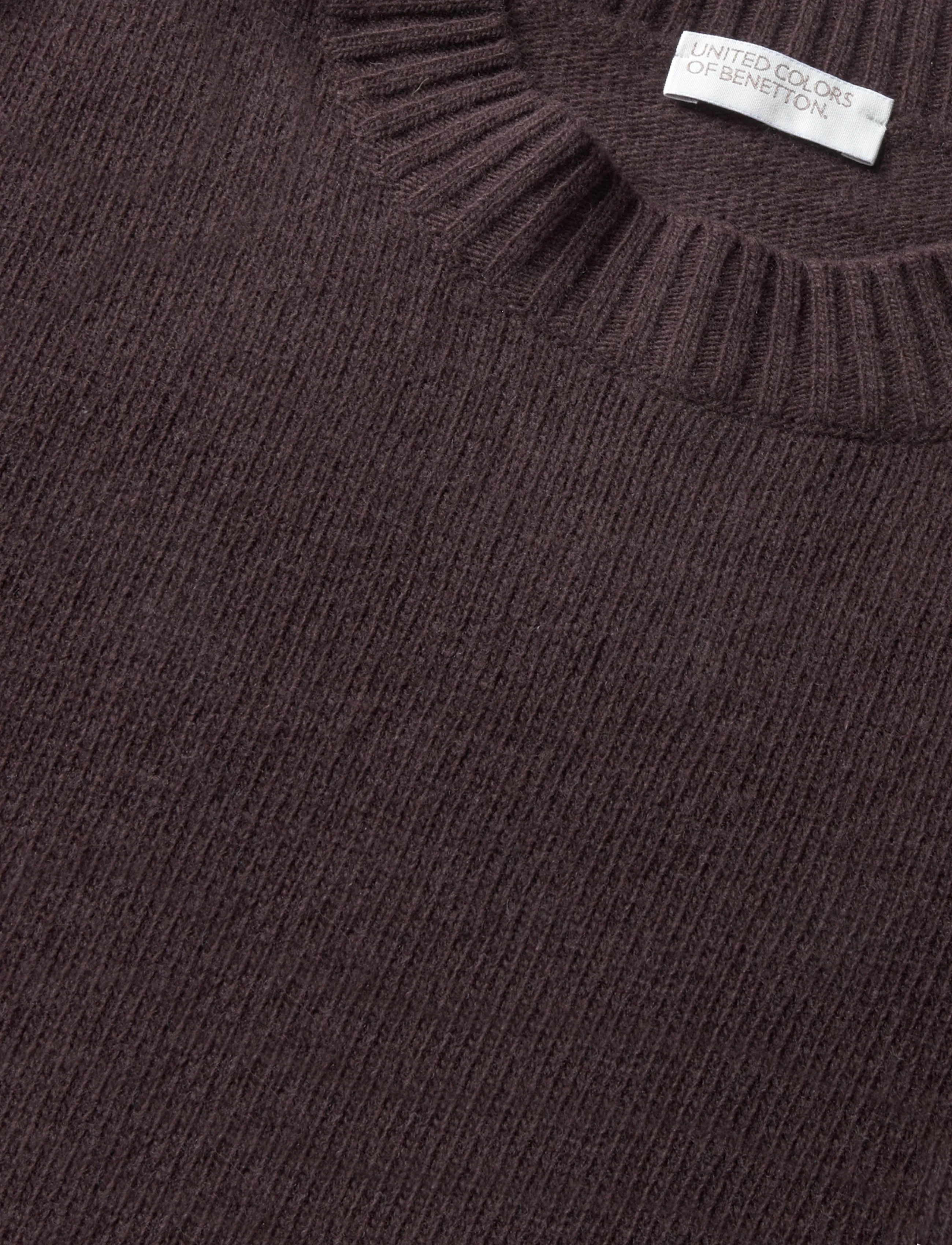 United Colors of Benetton - WAISTCOAT - stickade västar - brown - 2