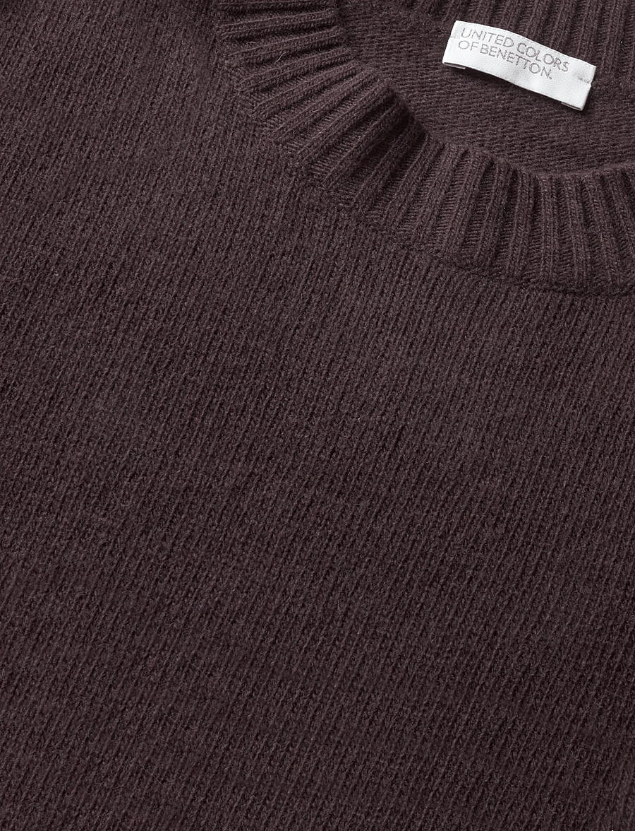 United Colors of Benetton - WAISTCOAT - stickade västar - brown - 2