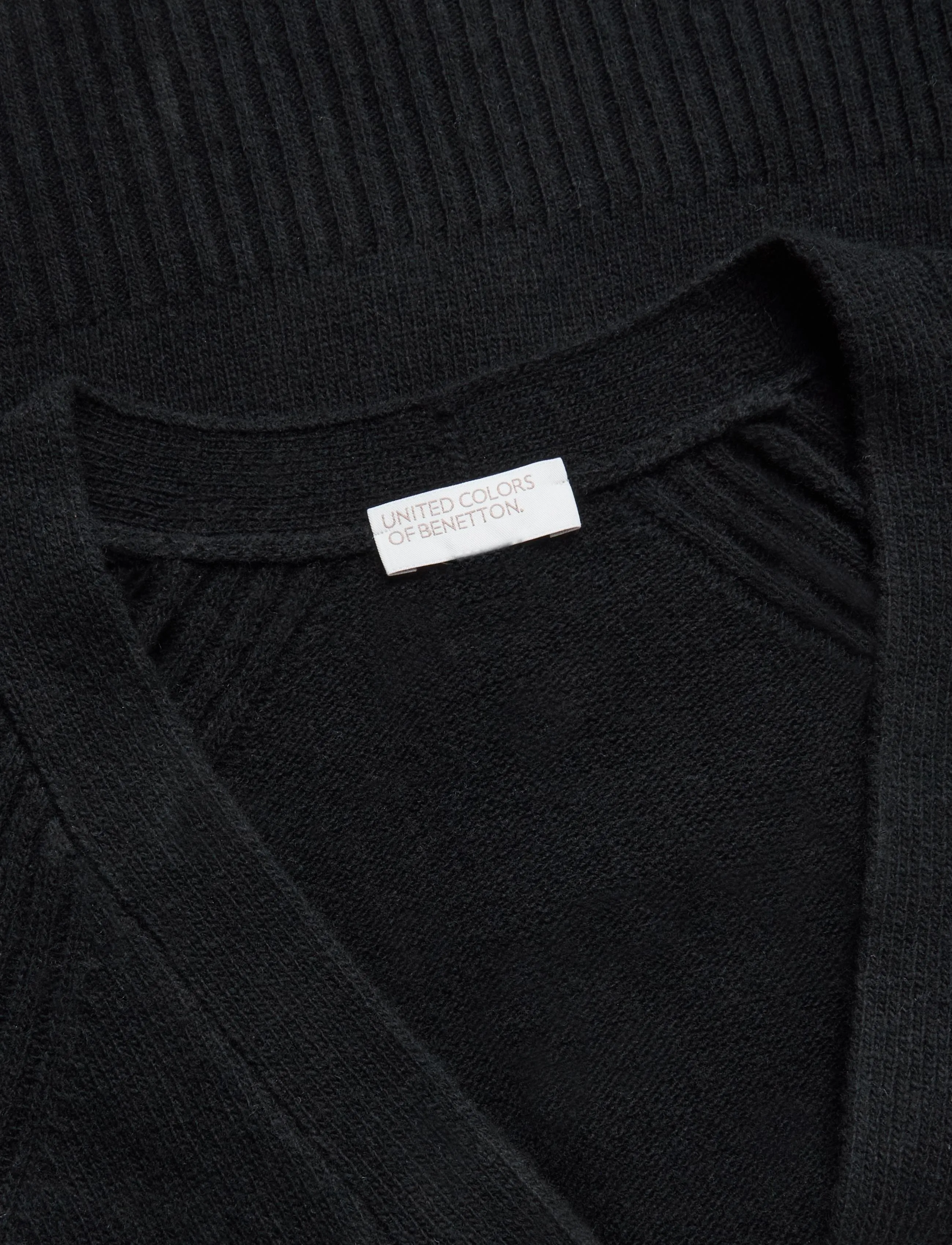 United Colors of Benetton - L/S CARDIGAN - koftor - black - 2