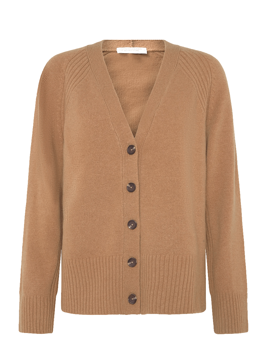 United Colors of Benetton - L/S CARDIGAN - kardiganid - brown - 0