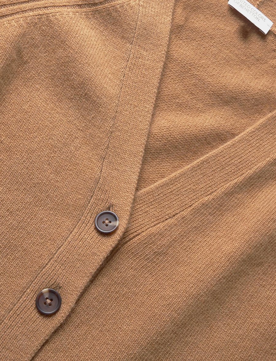 United Colors of Benetton - L/S CARDIGAN - kardiganid - brown - 2