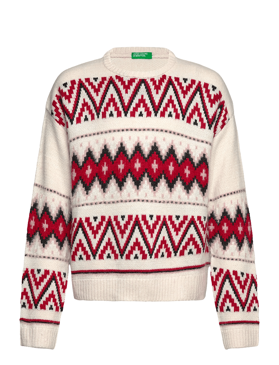 United Colors of Benetton - SWEATER L/S - pulls - white - 0