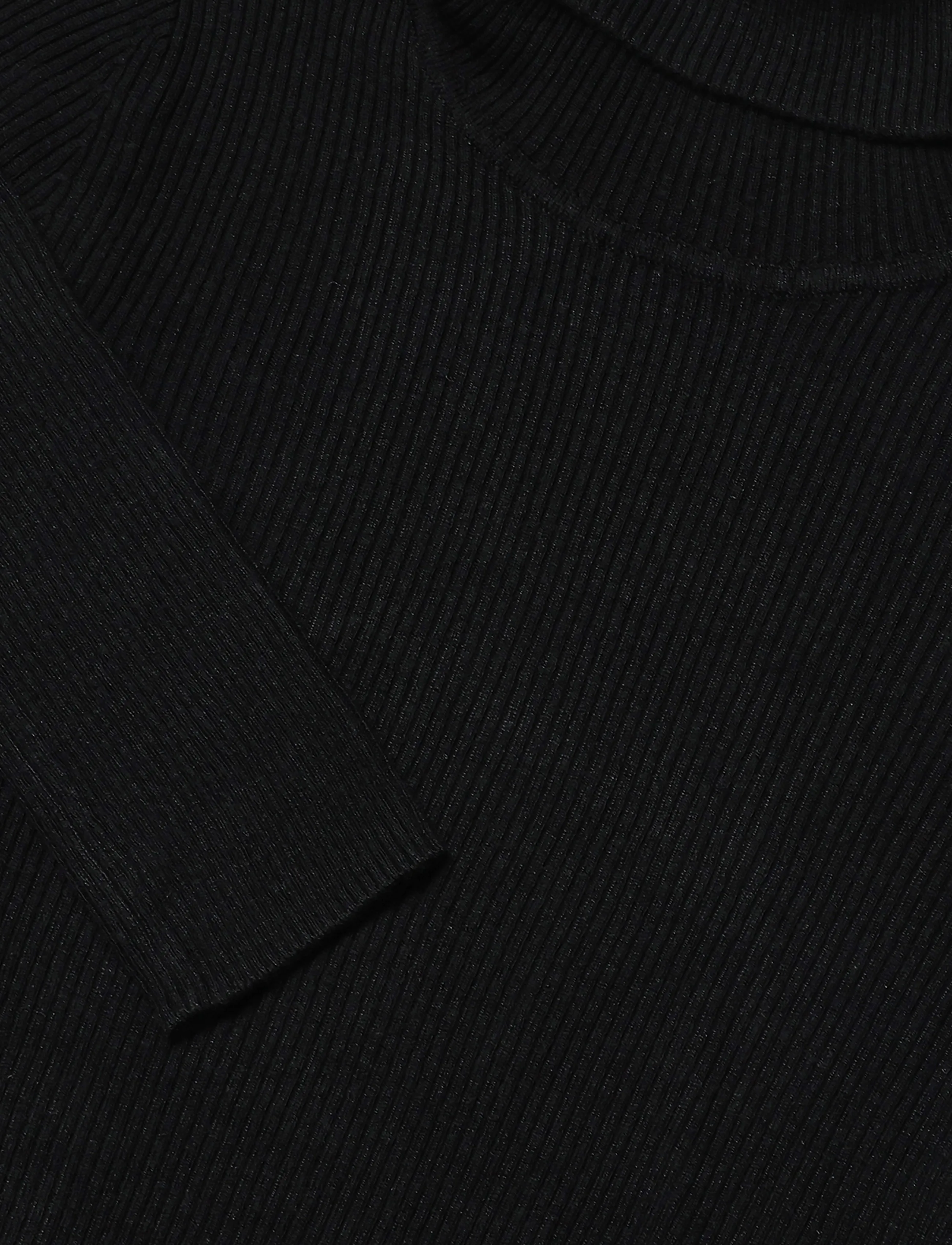 United Colors of Benetton - TURTLE NECK SWEATER - black - 2