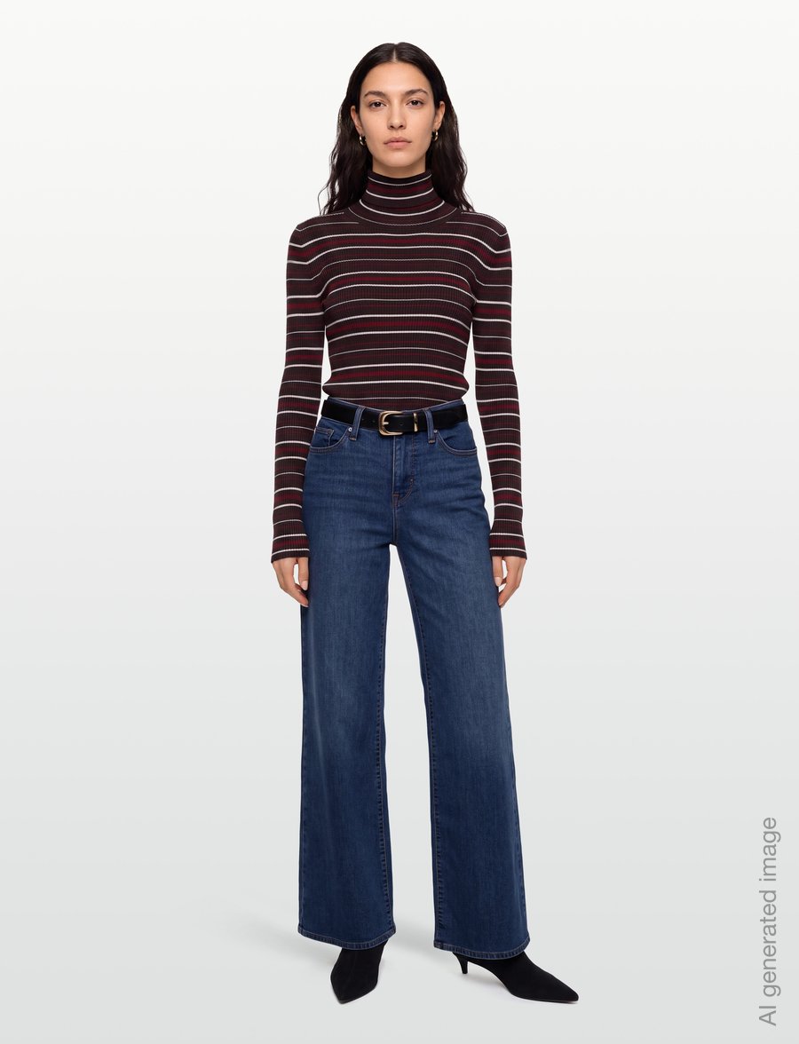 United Colors of Benetton - TURTLE NECK SWEATER - polotröjor - brown - 0