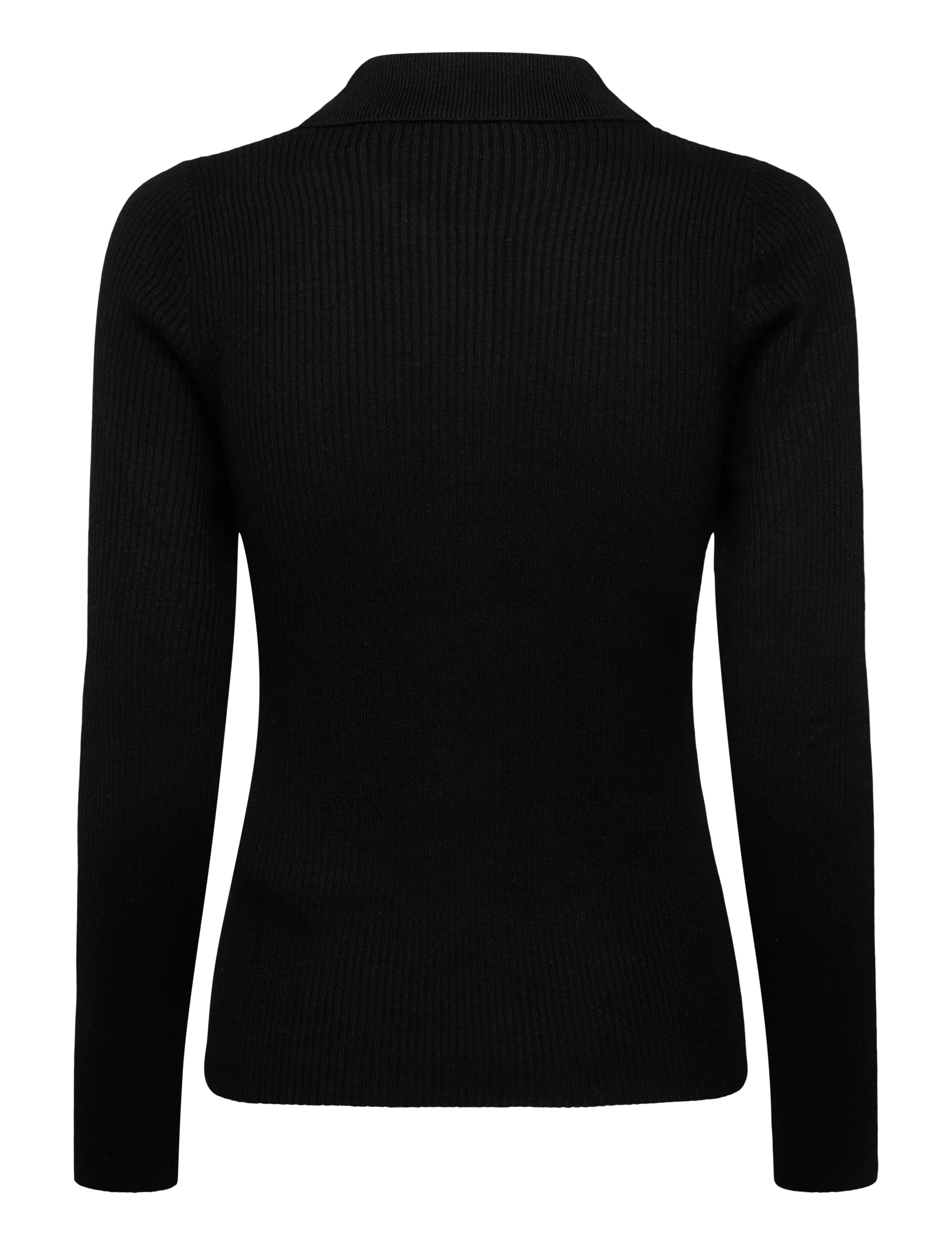 United Colors of Benetton - L/S POLO SHIRT - black - 1
