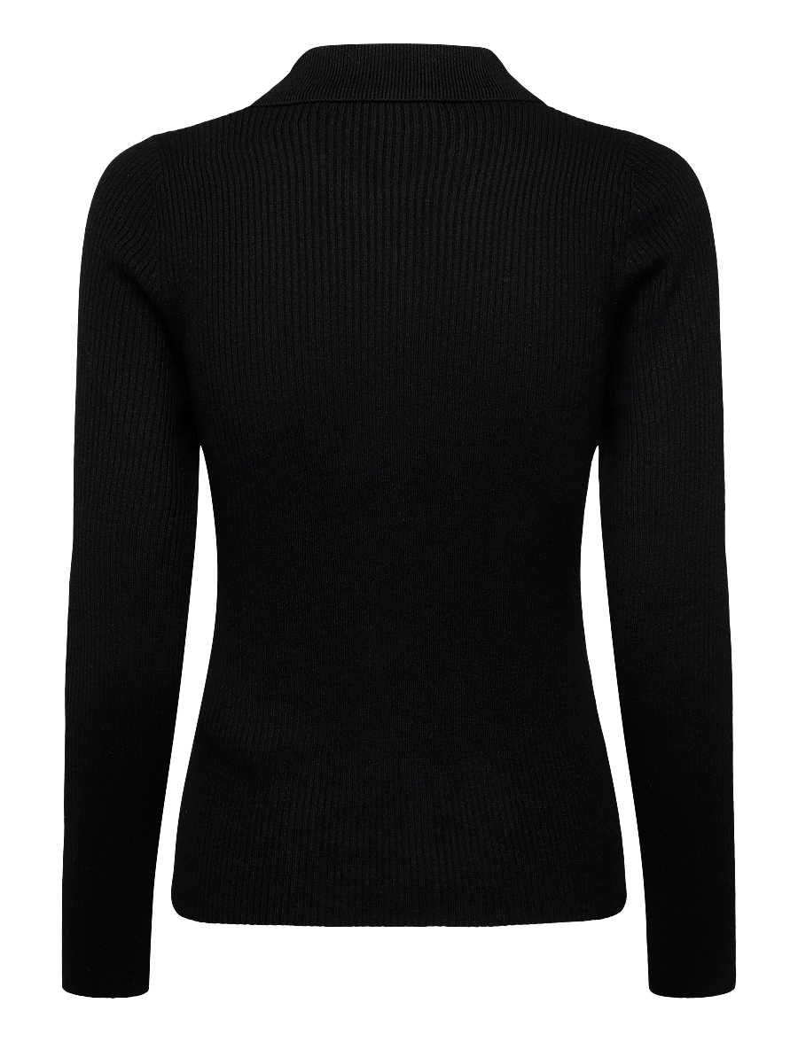 United Colors of Benetton - L/S POLO SHIRT - poloshirts - black - 1