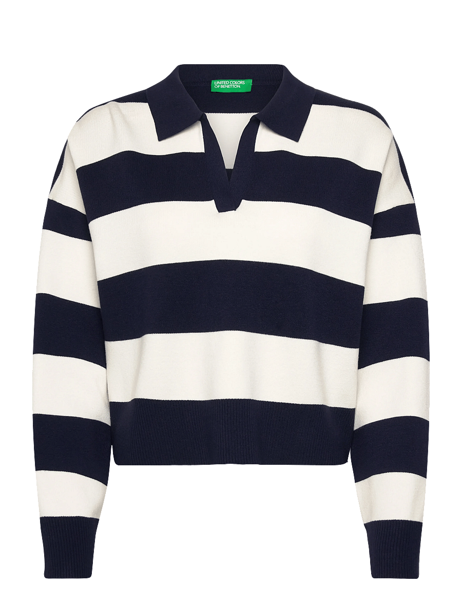 United Colors of Benetton - L/S POLO SHIRT - pullover - blue - 1