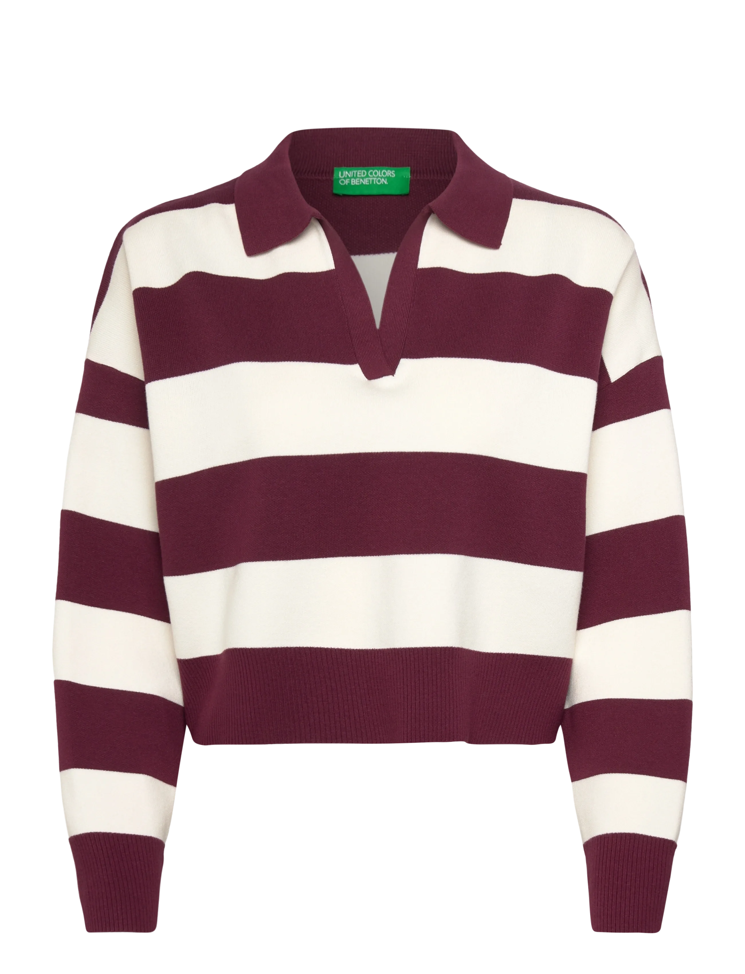 United Colors of Benetton L/S POLO SHIRT - Kleidung - MULTICOLOR / burgundy