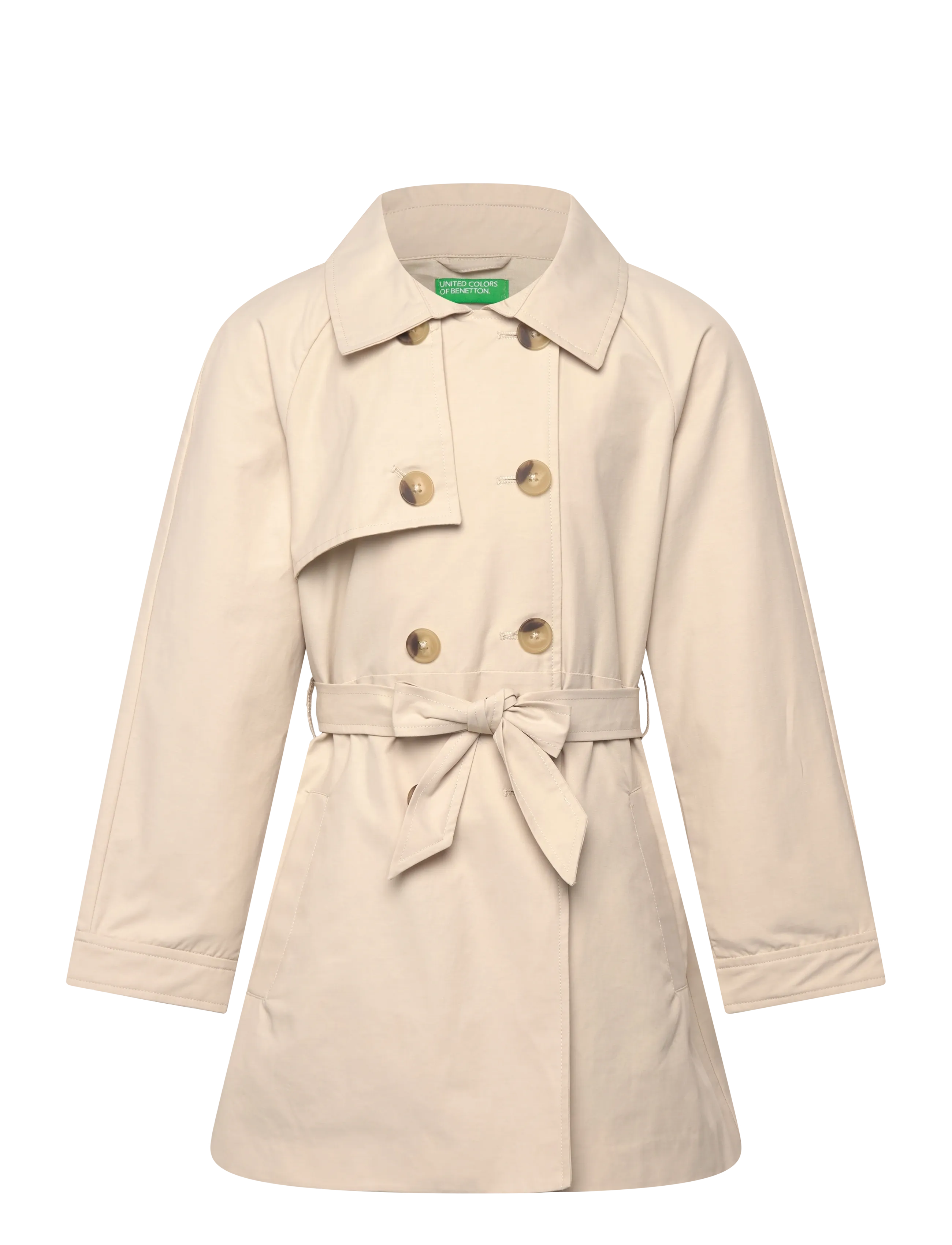 United Colors of Benetton Trench Coat, 140, Jackets & Coats, Beige - Kinder