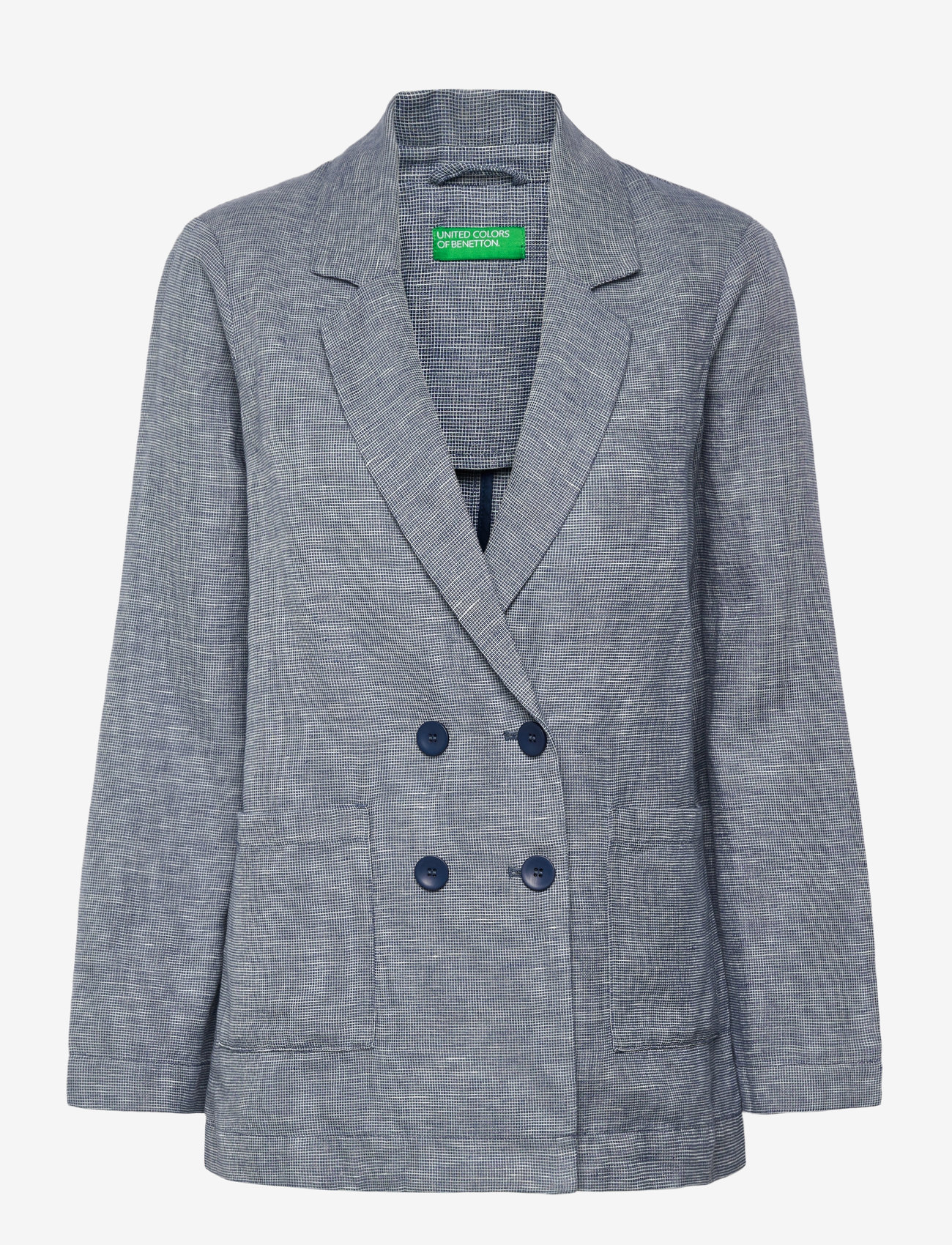 United Colors of Benetton - JACKET - dubbelknäppta kavajer - blue - 0