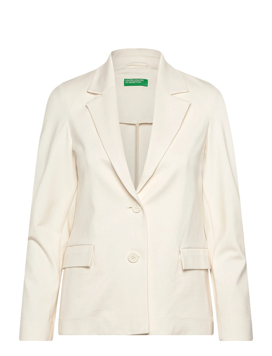 United Colors of Benetton - JACKET - blazers met één knopenrij - white - 1