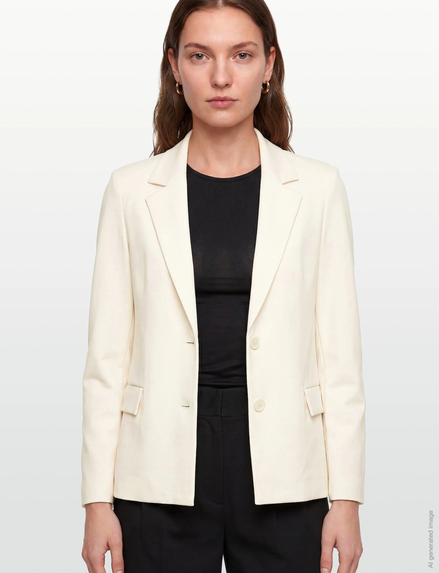 United Colors of Benetton - JACKET - blazers met één knopenrij - white - 3