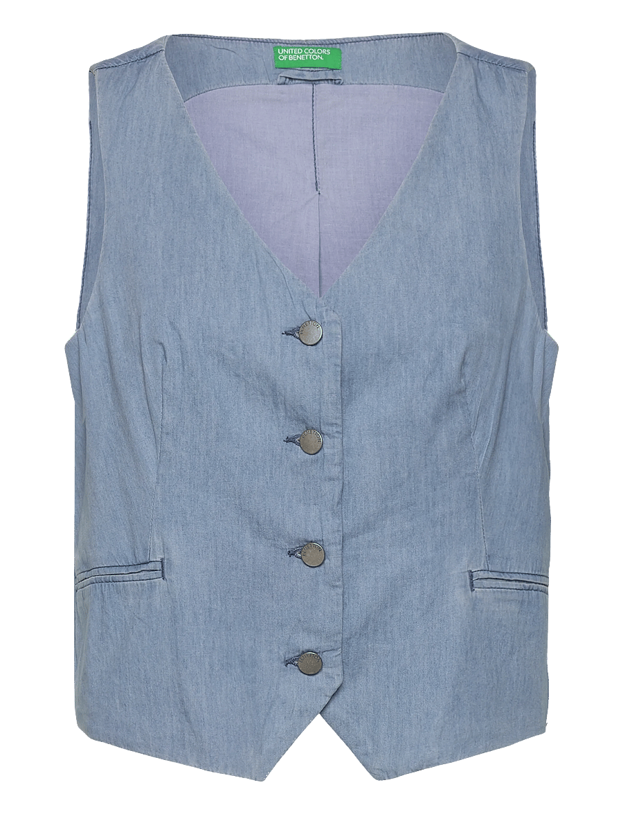 United Colors of Benetton - WAISTCOAT - waistcoats - blue - 0
