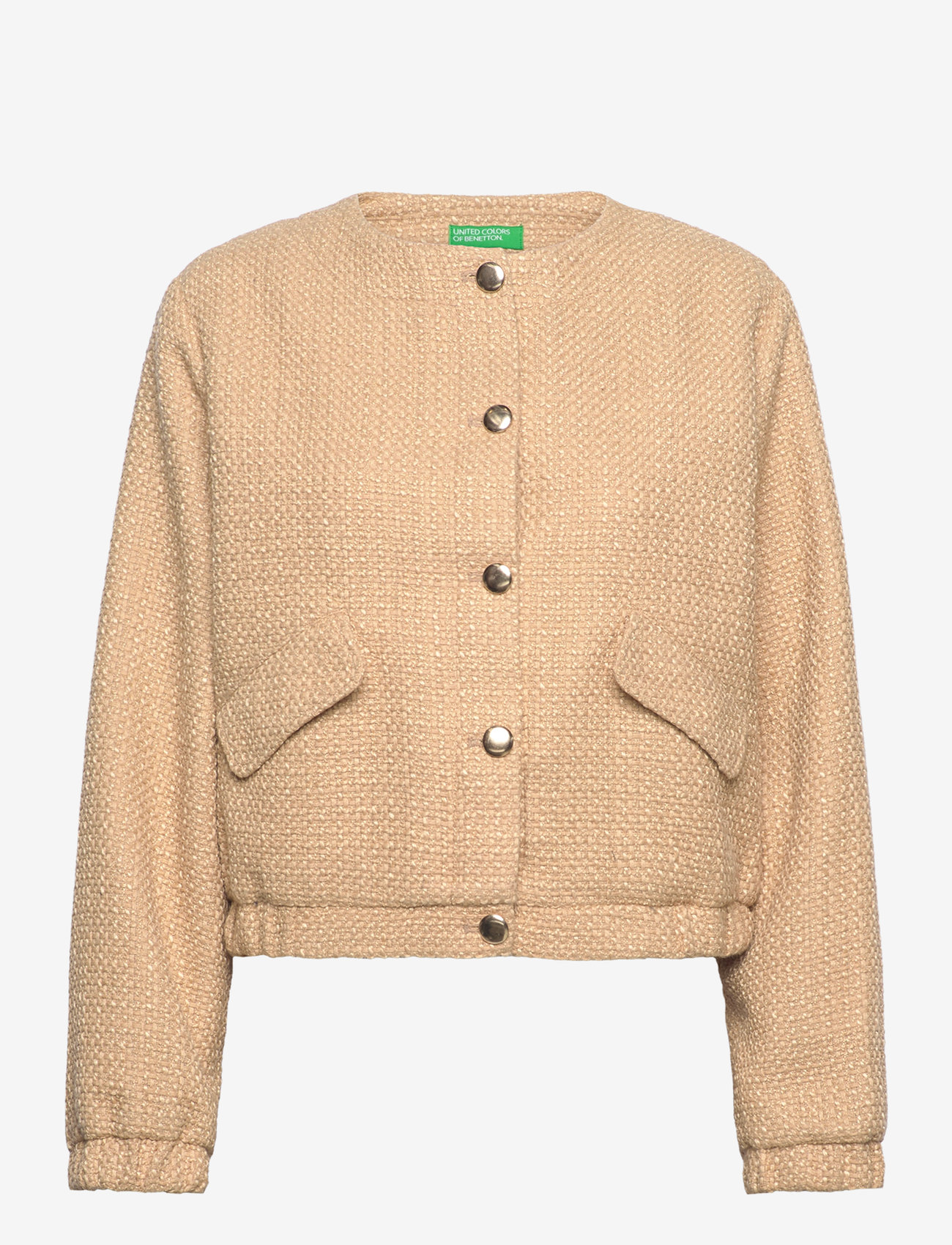 United Colors of Benetton - JACKET - boucles - beige - 0